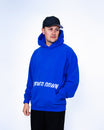 Locked Down Brands Premium Oversized Split Hoodie - Cobalt