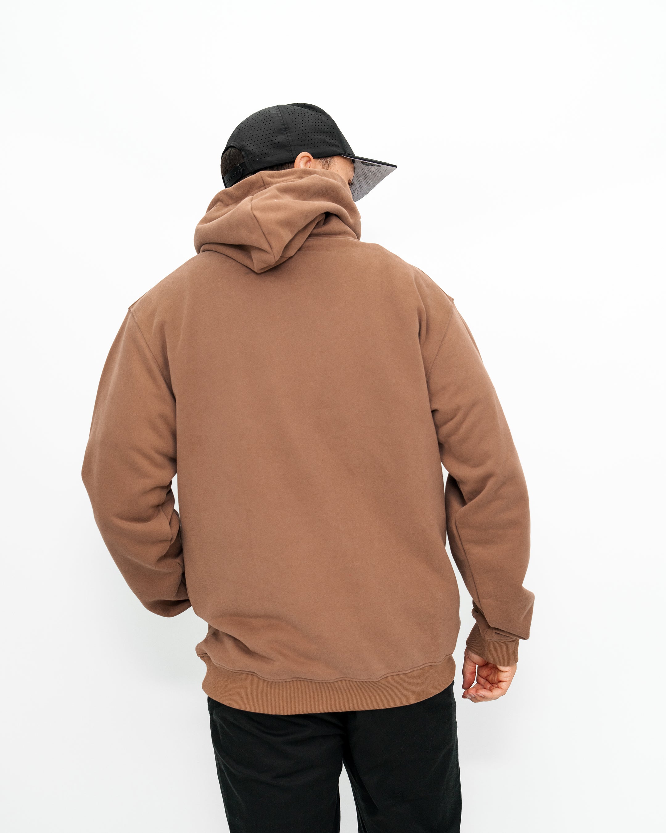 Locked Down Brands Premium Stamp Hoodie - Brown
