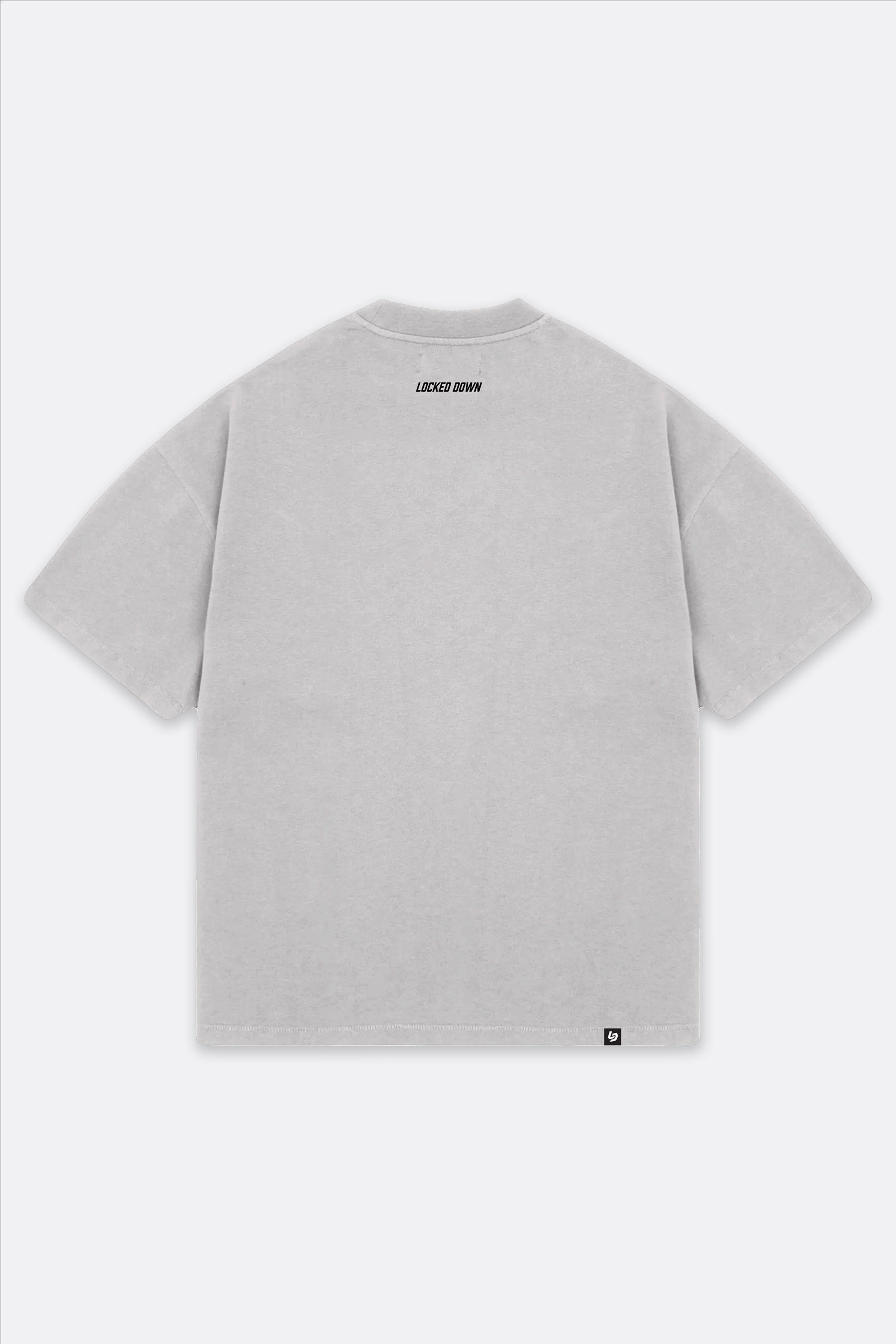 Locked Down Brands Premium Oversized Stamp Tee - Ash Grey