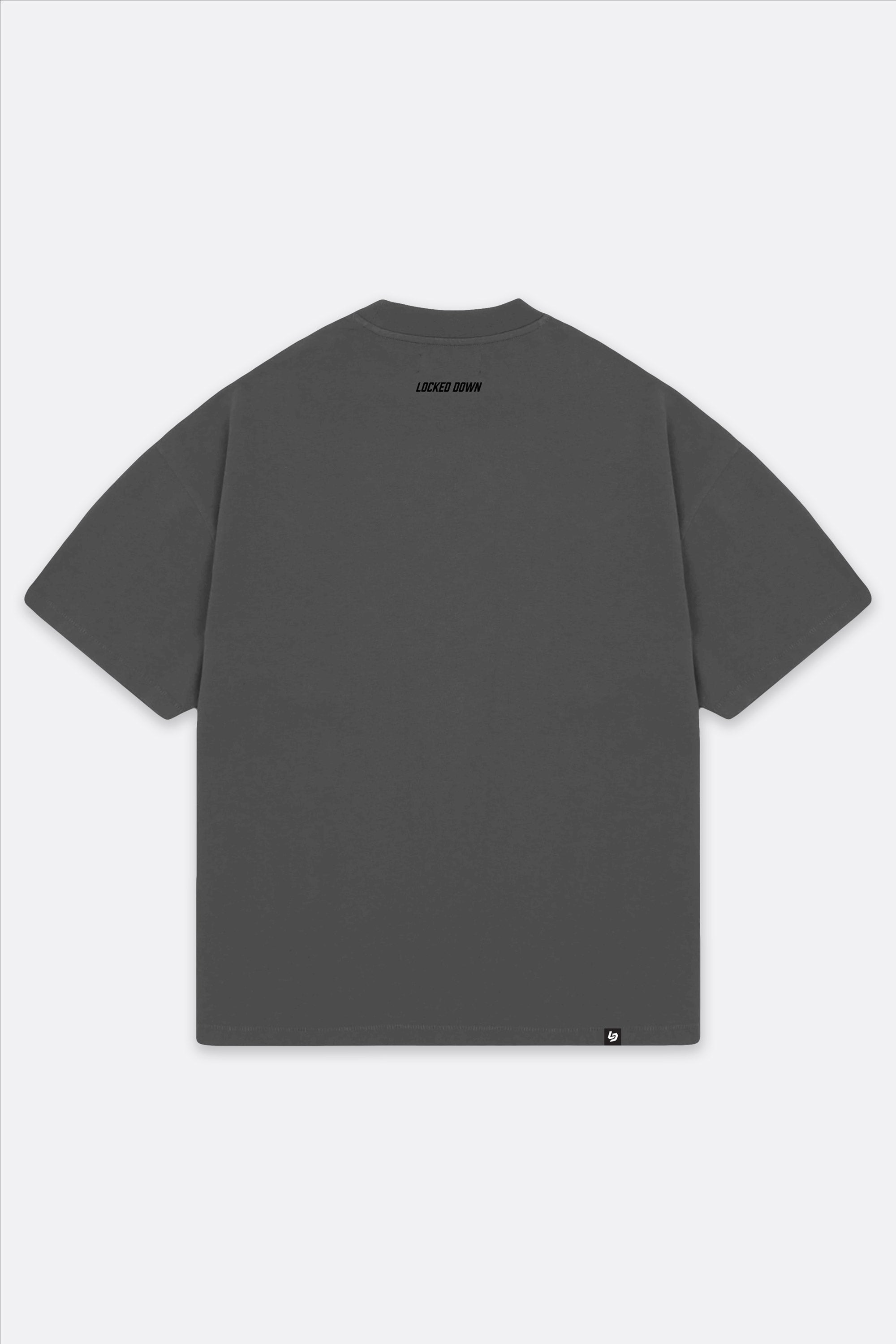 Locked Down Brands Premium Oversized Stamp Tee - Graphite