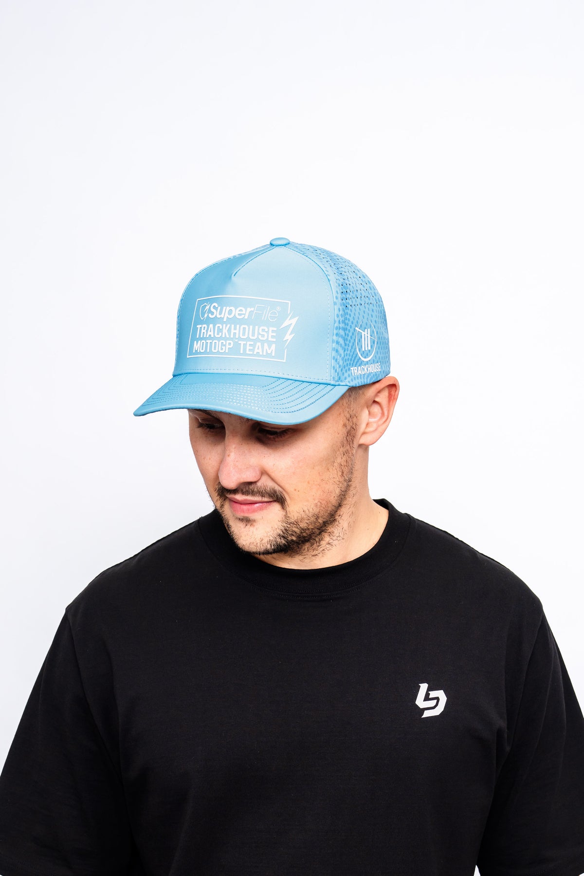 Locked Down Brands Premium Water Resistant ICON Snapback in Collaboration with Trackhouse MOTOGP and the GP in Australia.