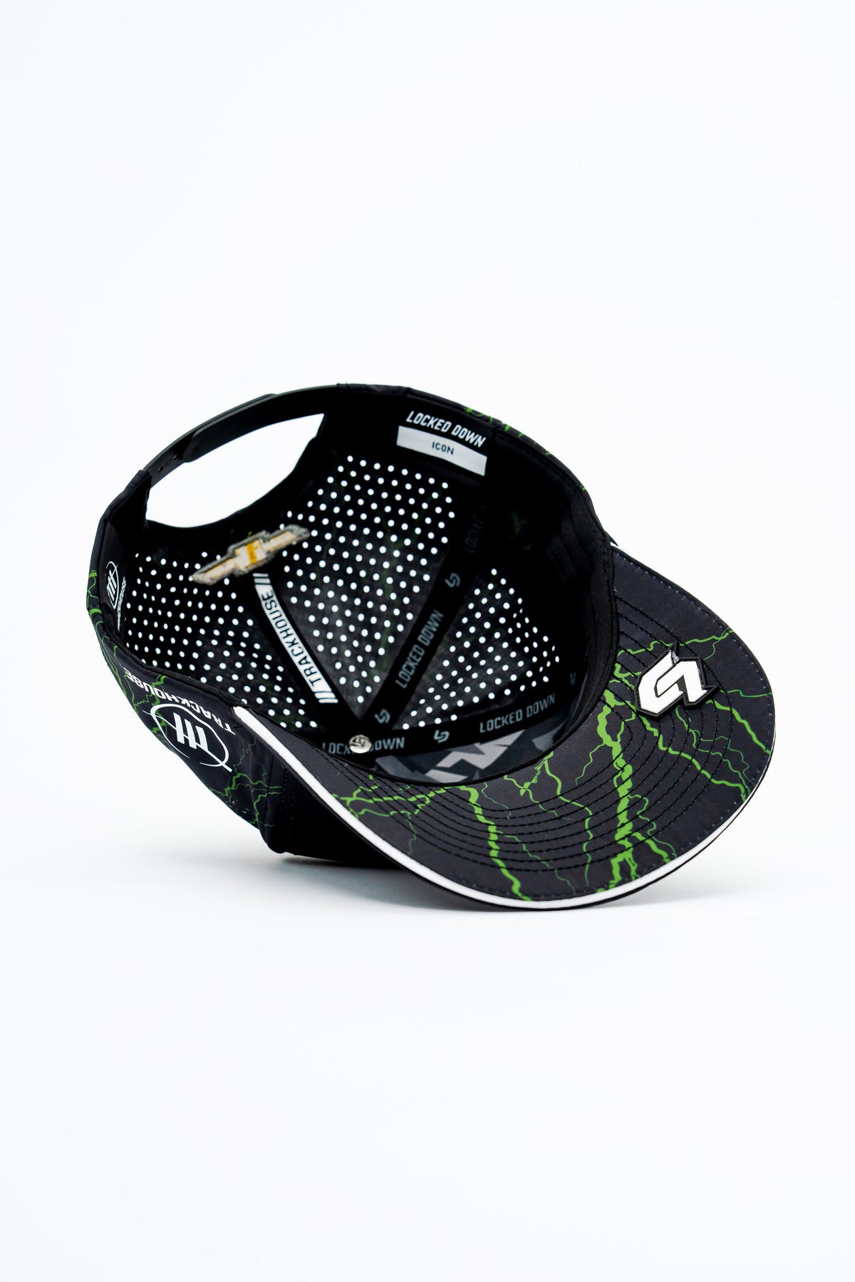 Locked Down Brands Premium Water Resistant ICON Snapback in Collaboration with Superfile and Trackhouse Racing in NASCAR