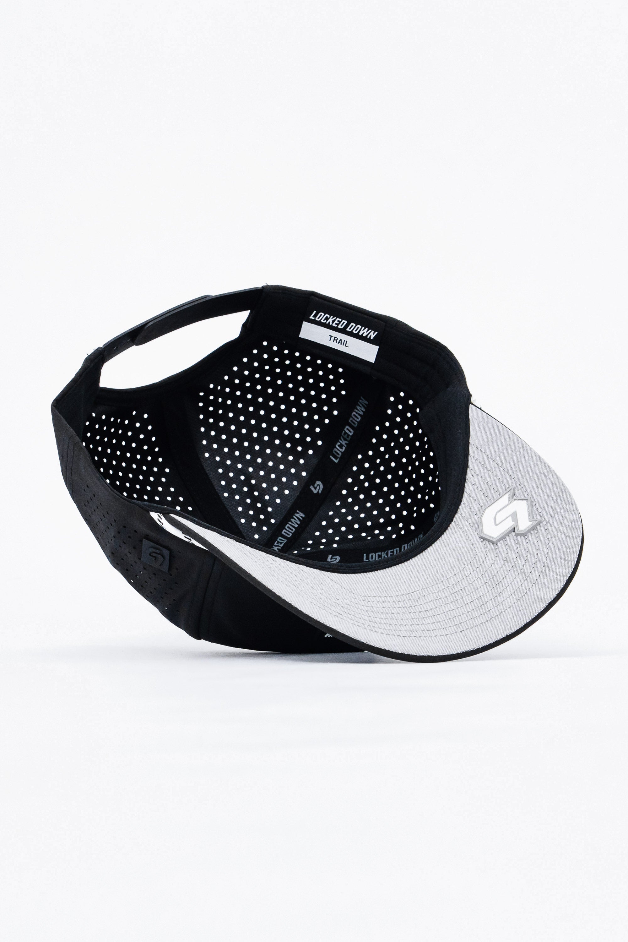 Locked Down Brands Premium Water Resistant TRAIL Block Snapback - Black