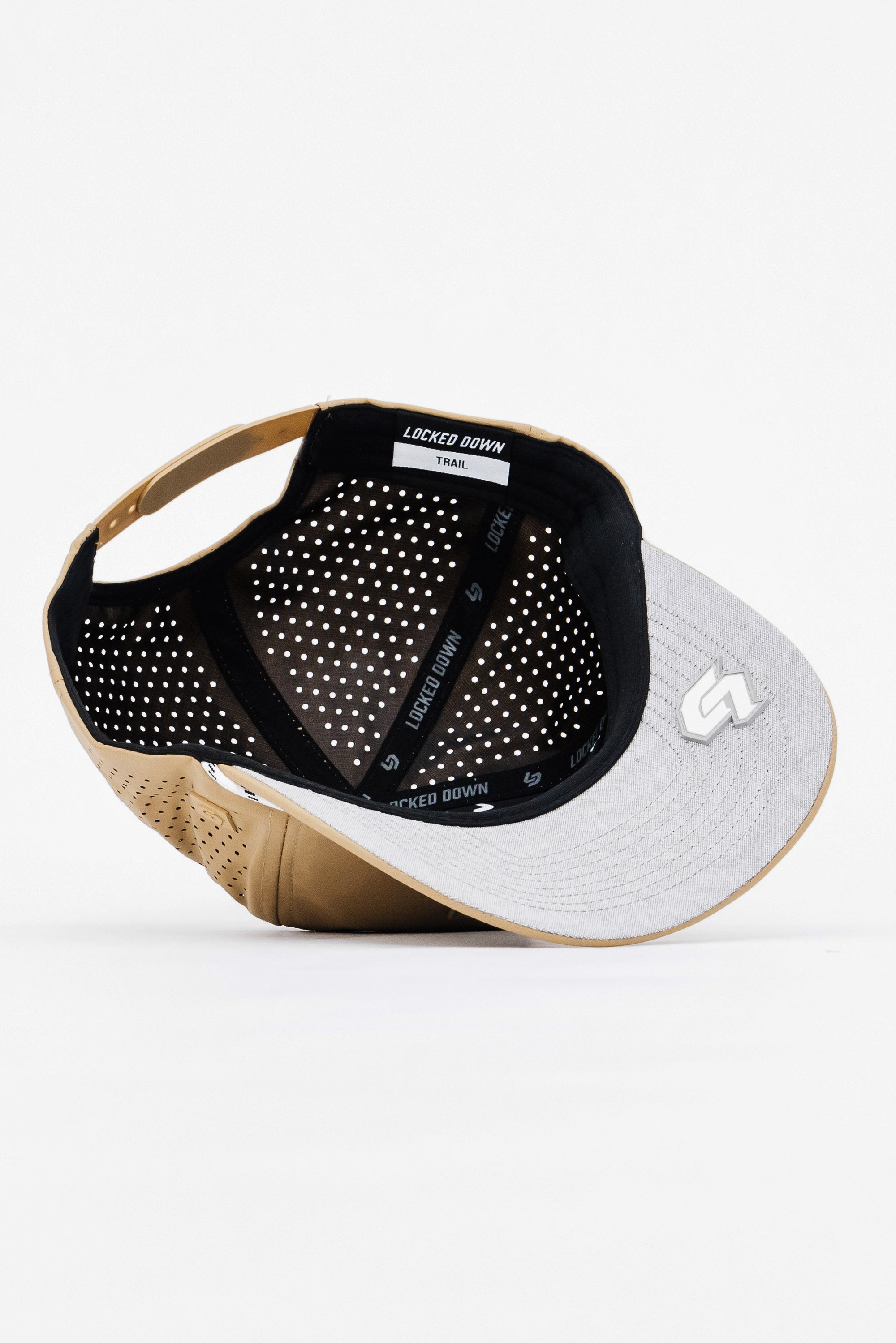 Locked Down Brands Premium Water Resistant TRAIL Block Snapback - Dune