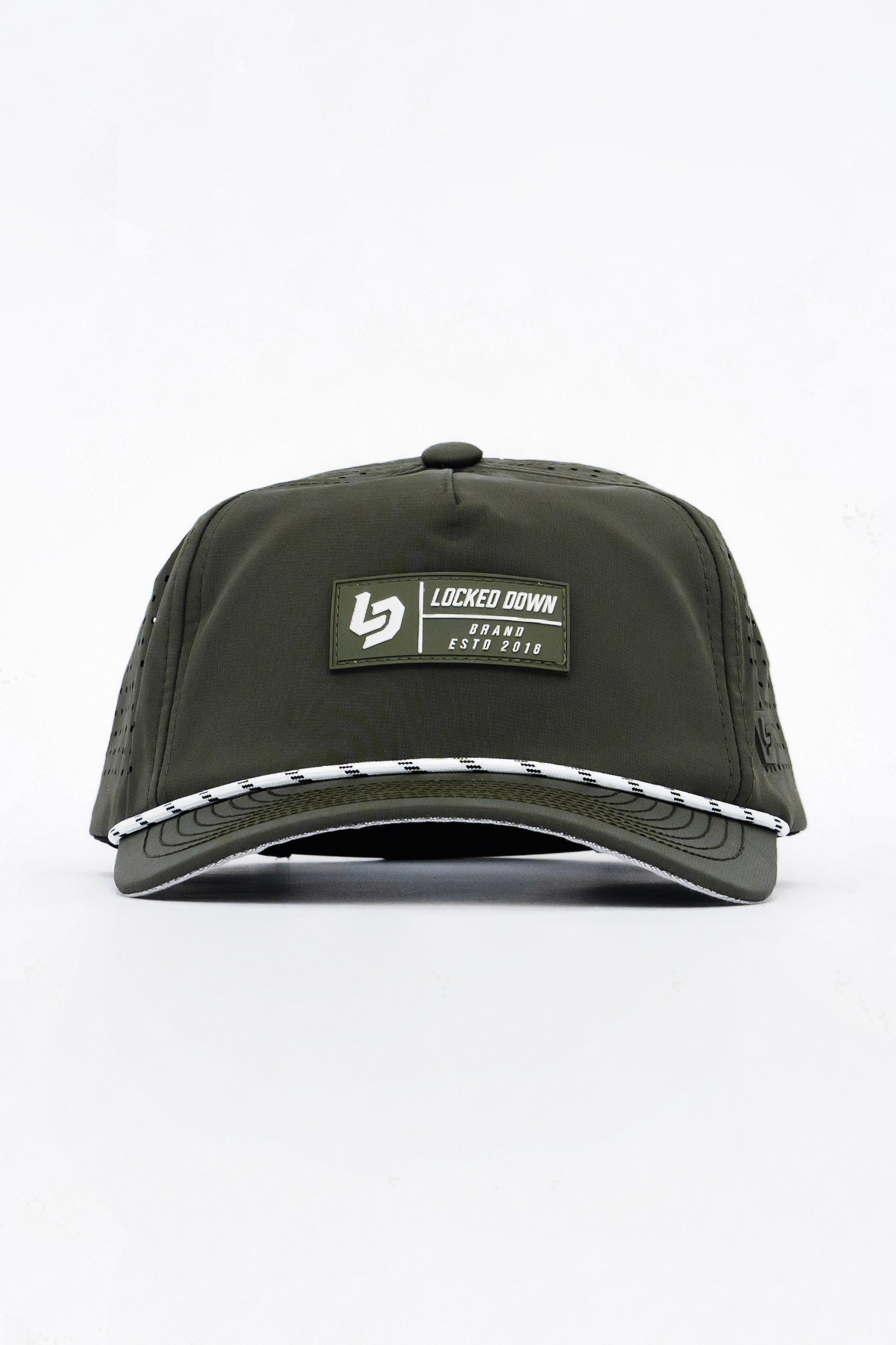 Locked Down Brands Premium Water Resistant TRAIL Block Snapback - Olive