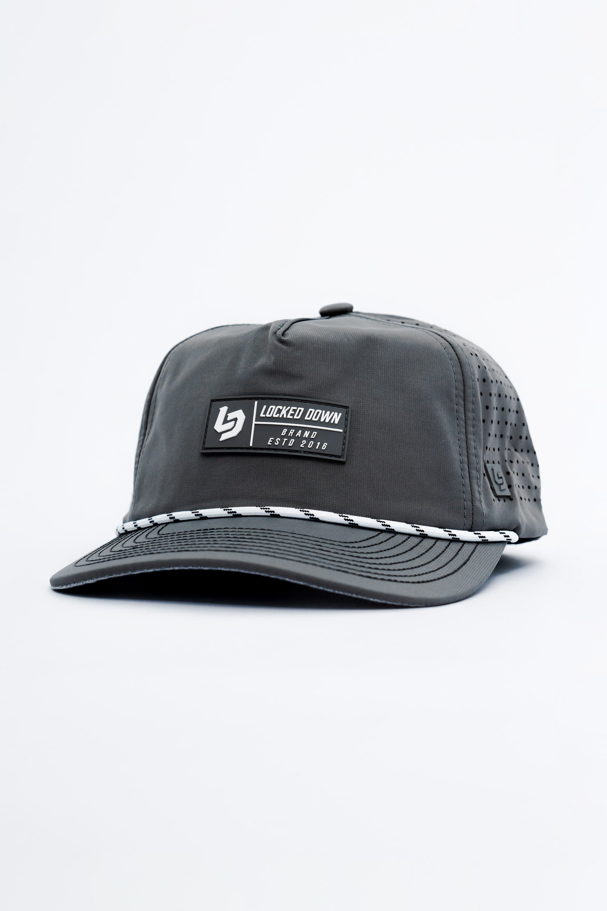 Locked Down Brands Premium Water Resistant TRAIL Block Snapback - Graphite