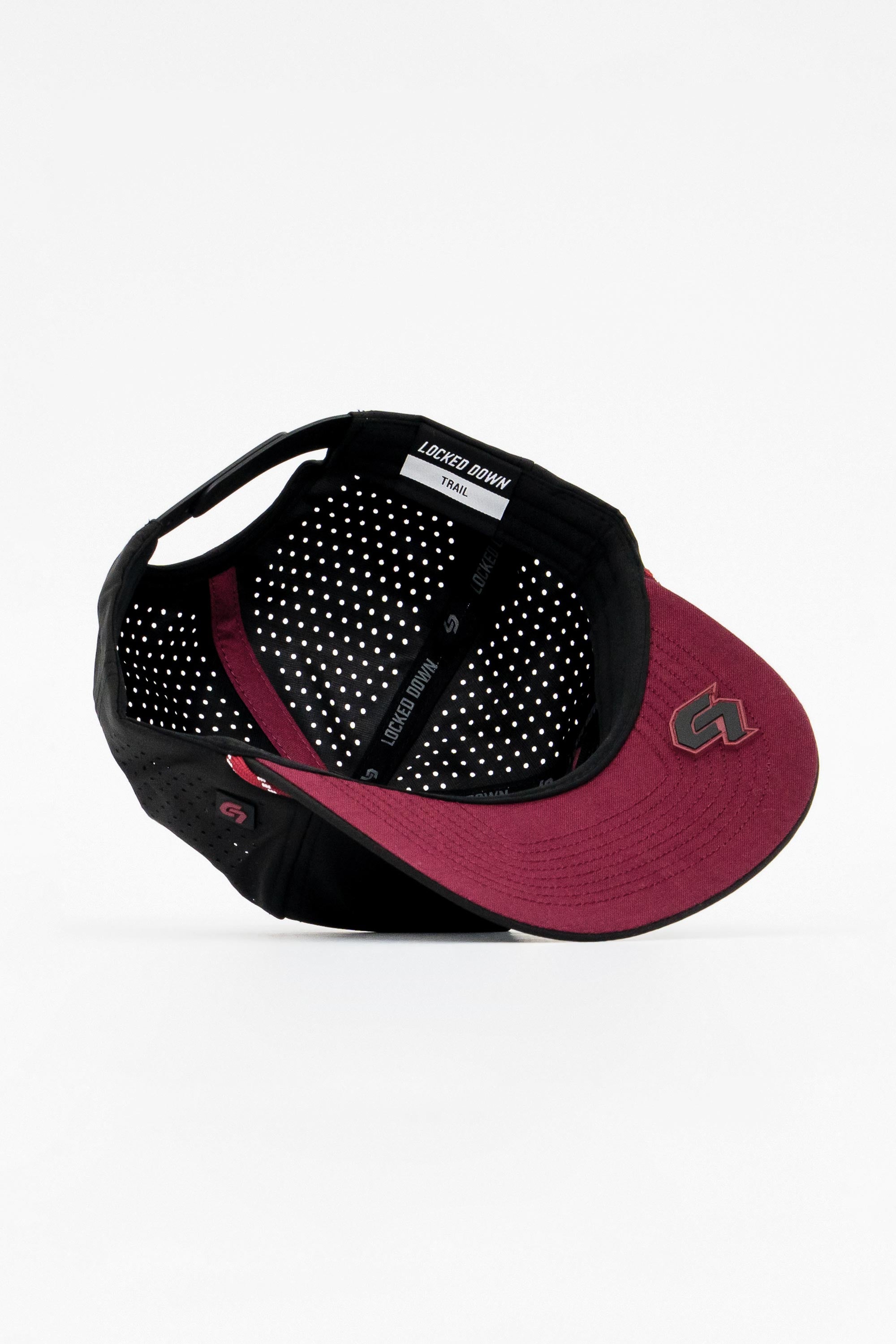 Locked Down Brands Premium Water Resistant TRAIL Block Snapback - Volcano