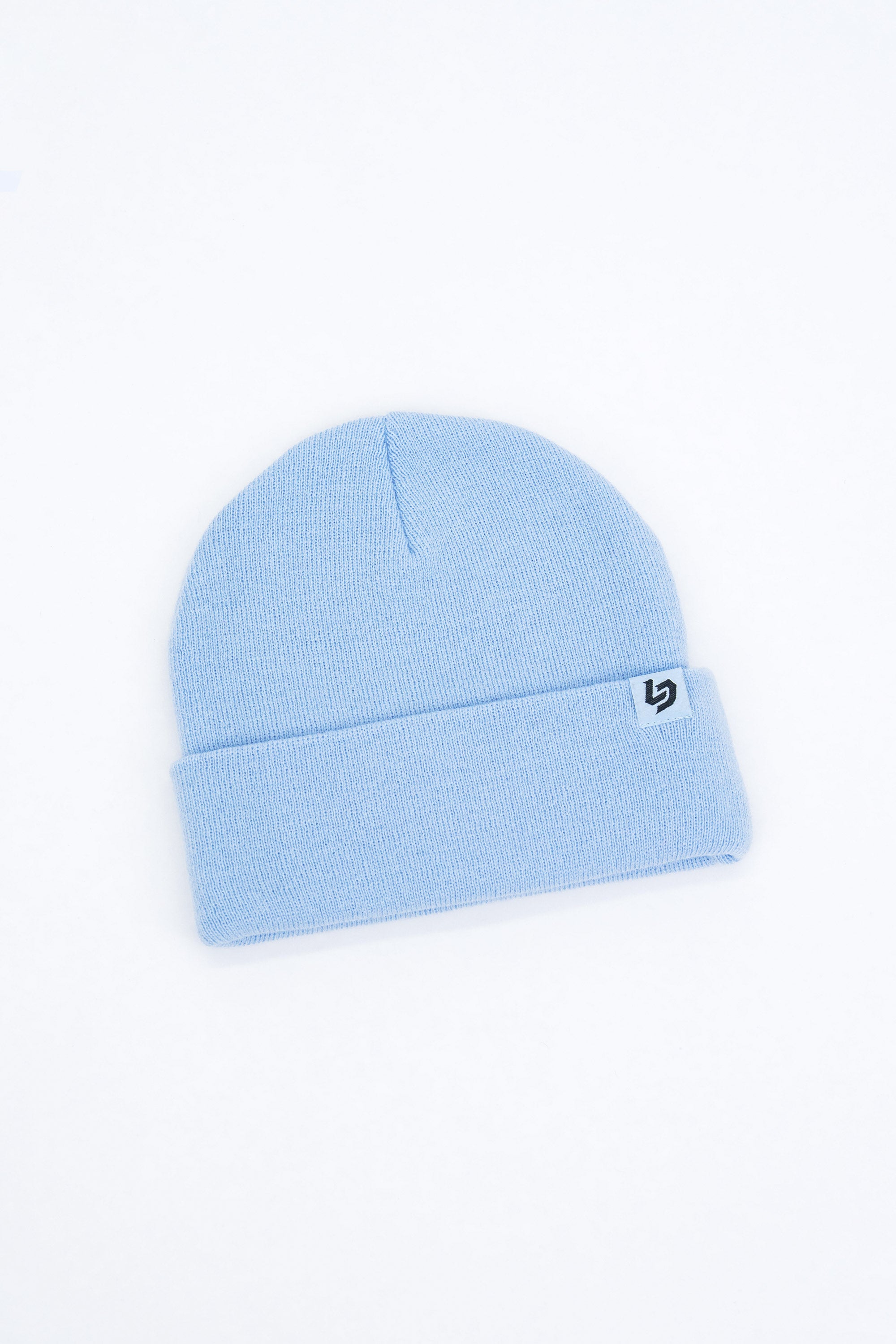 Locked Down Brands Cuff Tag Beanie - Pale Blue