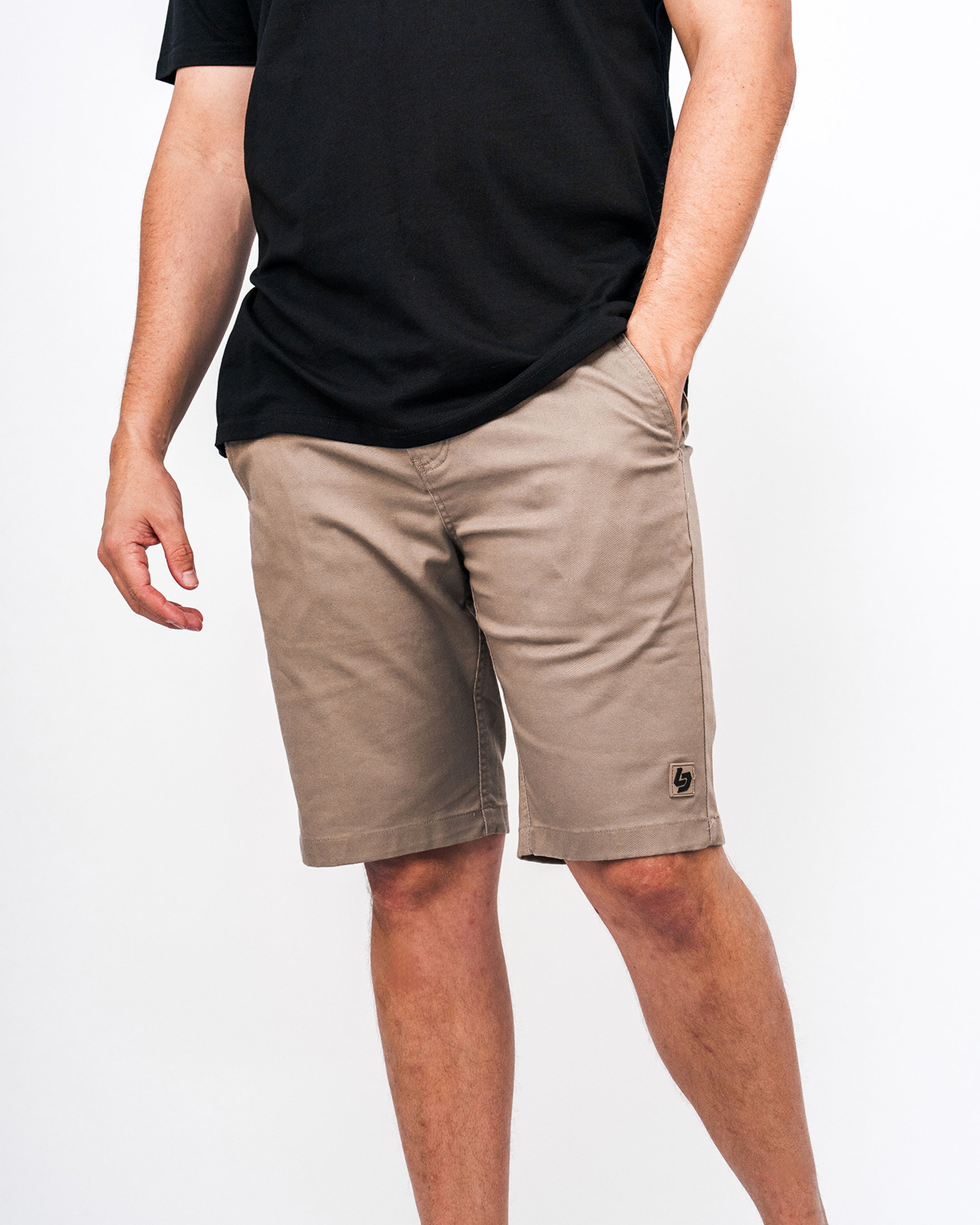 Locked Down Brands Premium Track Short - Khaki