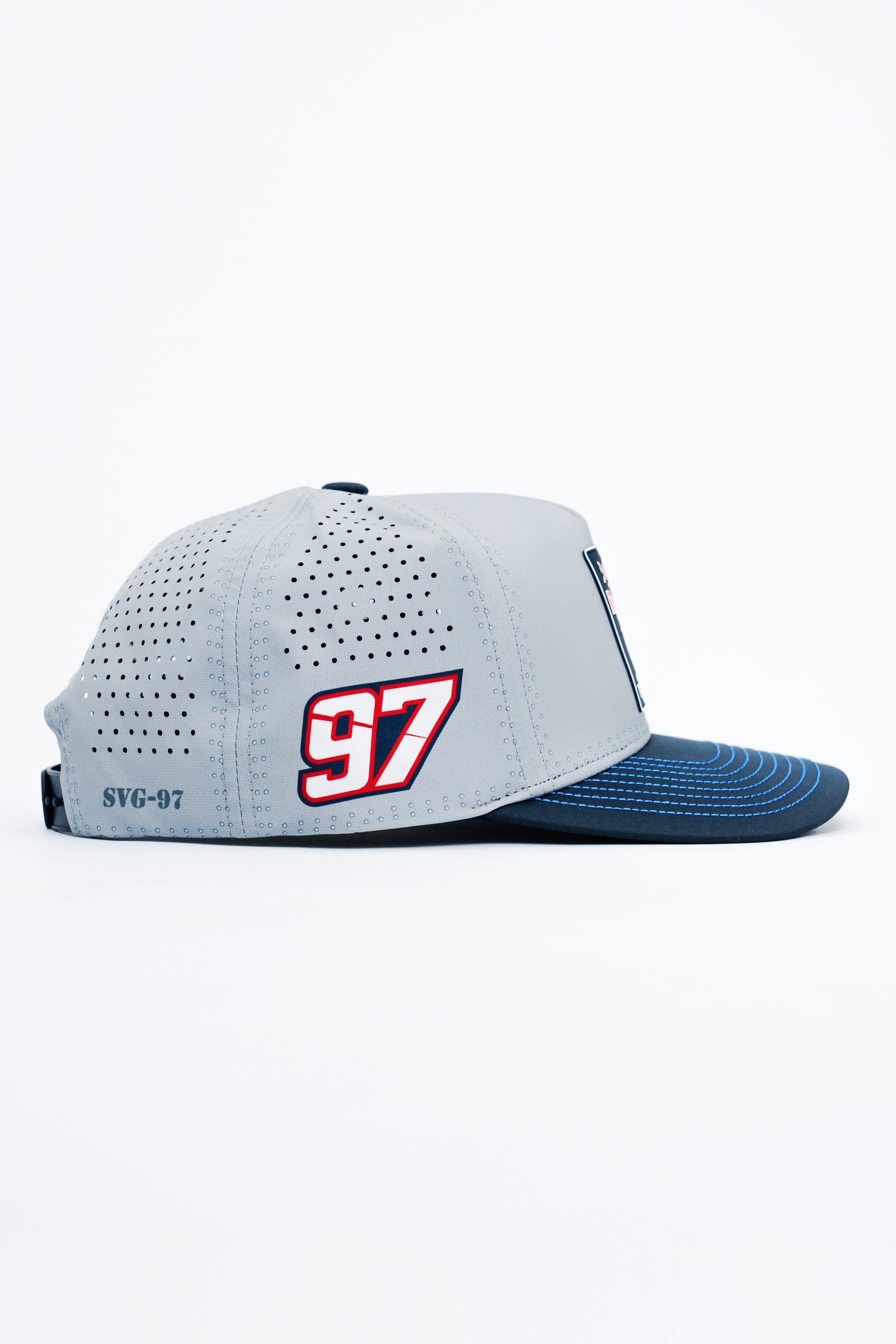 Locked Down Brands Premium Water Resistant ICON Snapback in Collaboration with Trackhouse Racing x Red Bull in NASCAR