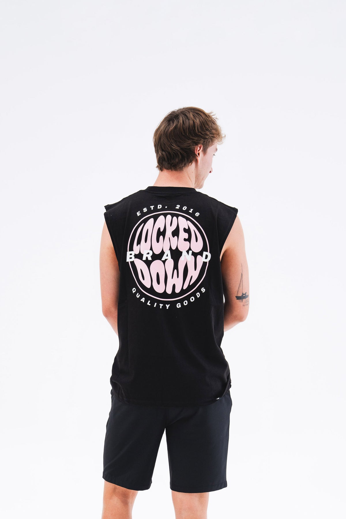Locked Down Brands Premium Wave Tank - Black