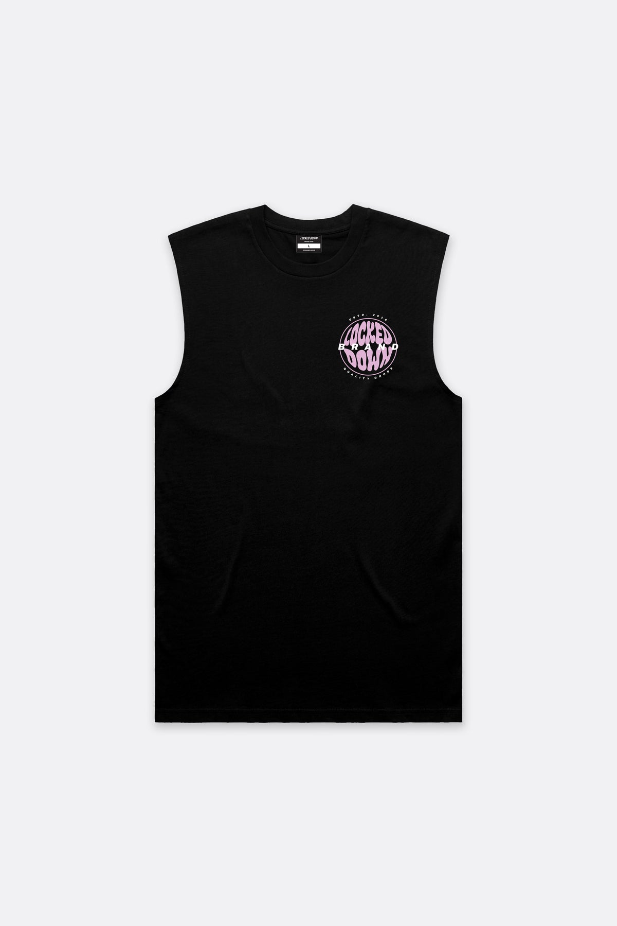 Locked Down Brands Premium Wave Tank - Black