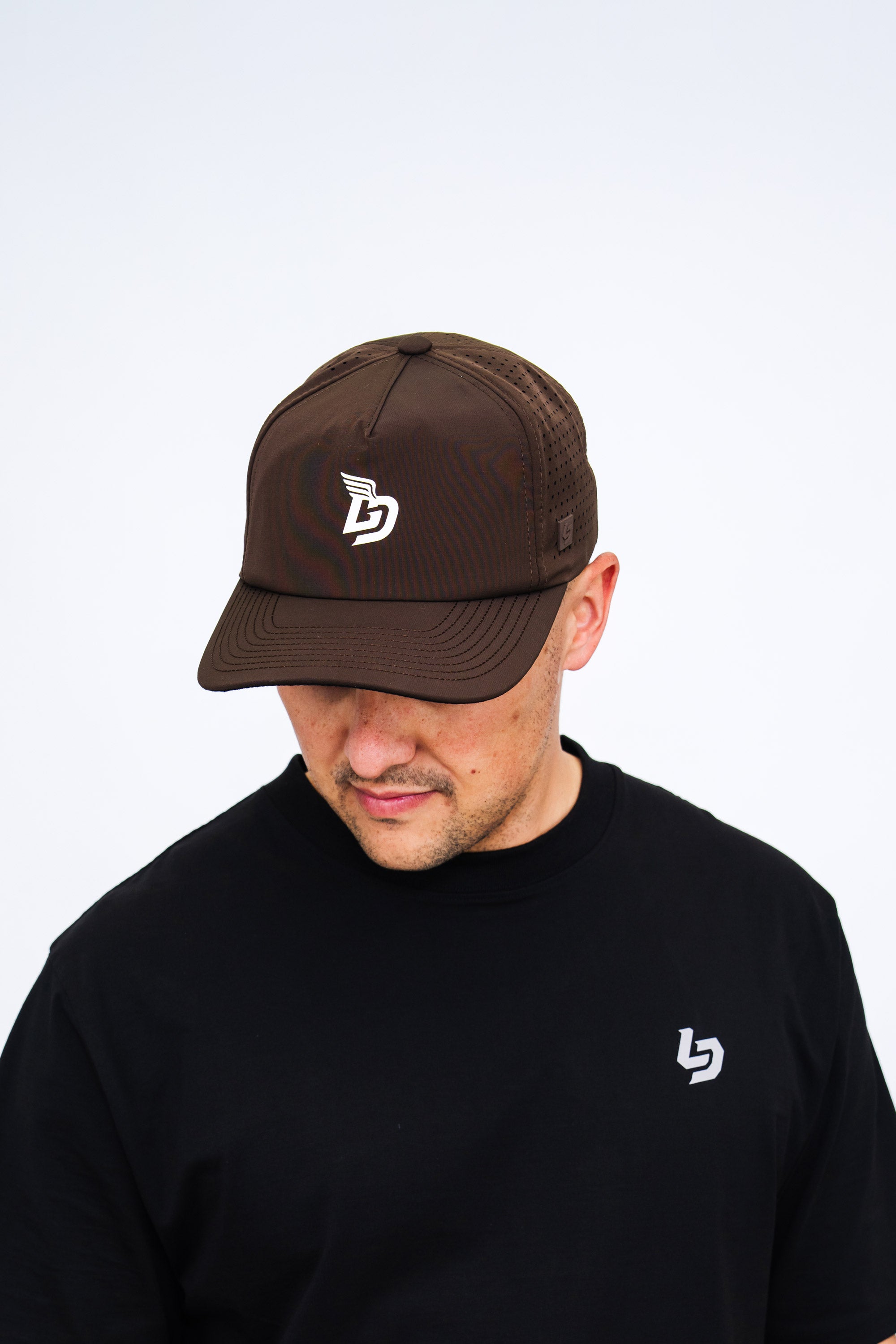 Locked Down Brands Premium Water Resistant TRAIL Winged Snapback - Coffee