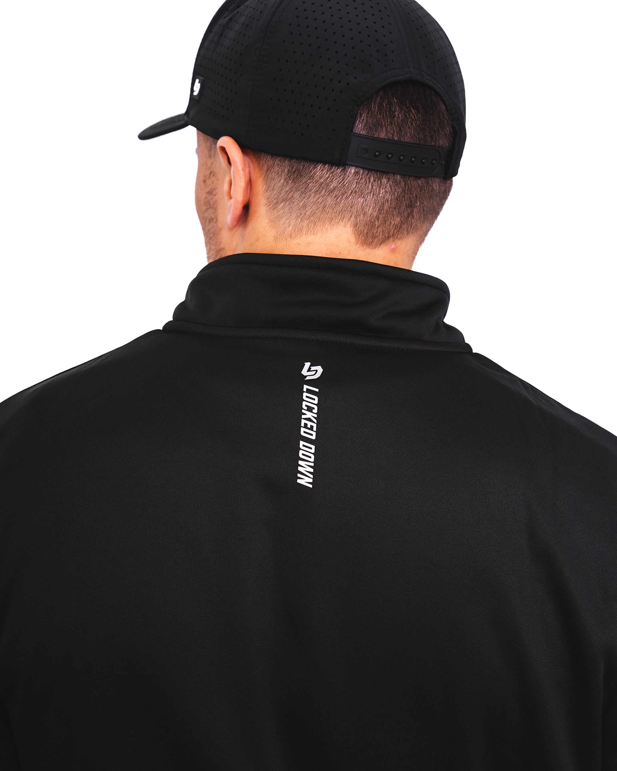 Locked Down Brands Premium Sprint 1/4 Zip Pullover - Black