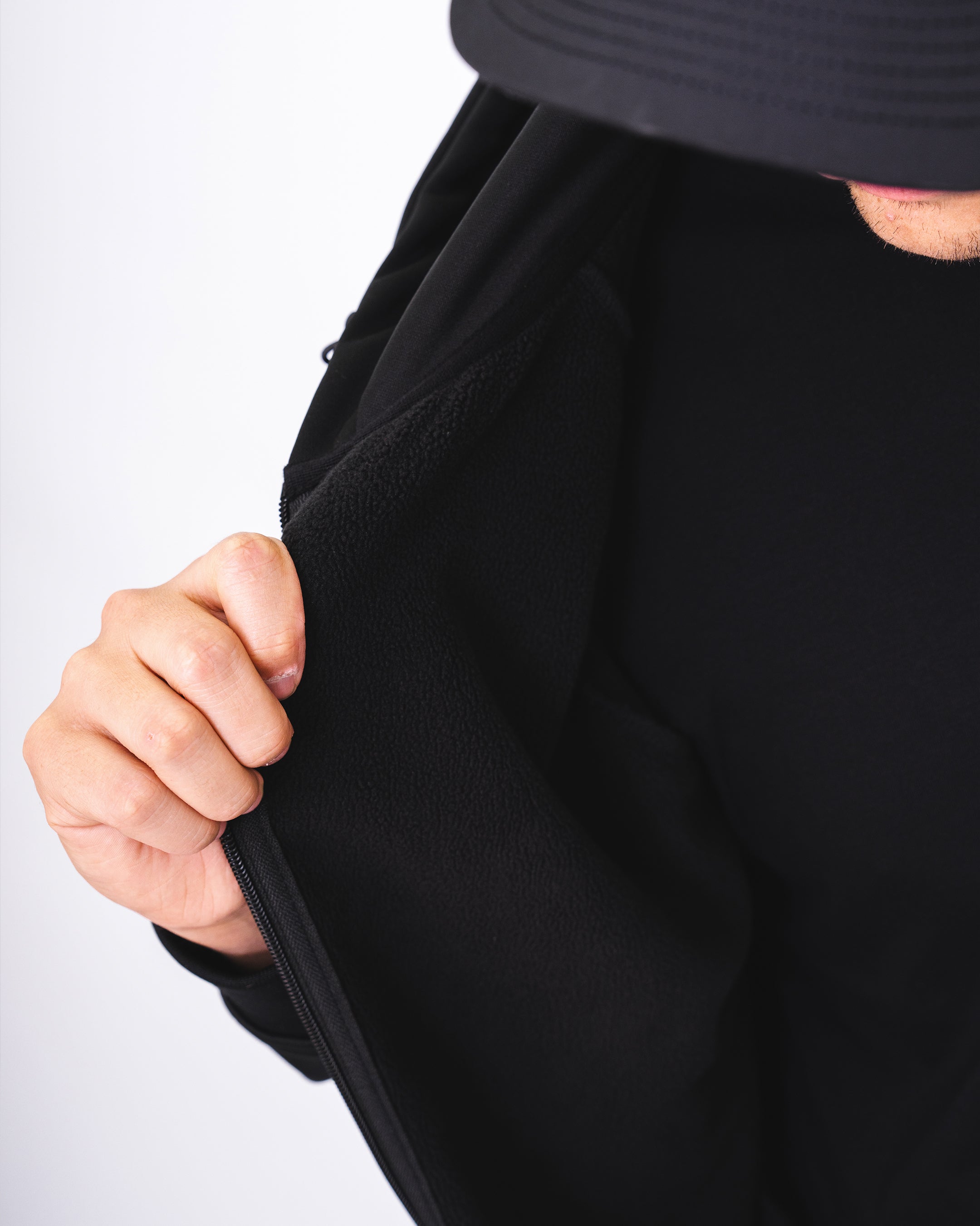 Locked Down Brands Premium Sprint Full Zip Hoodie Jacket - Black