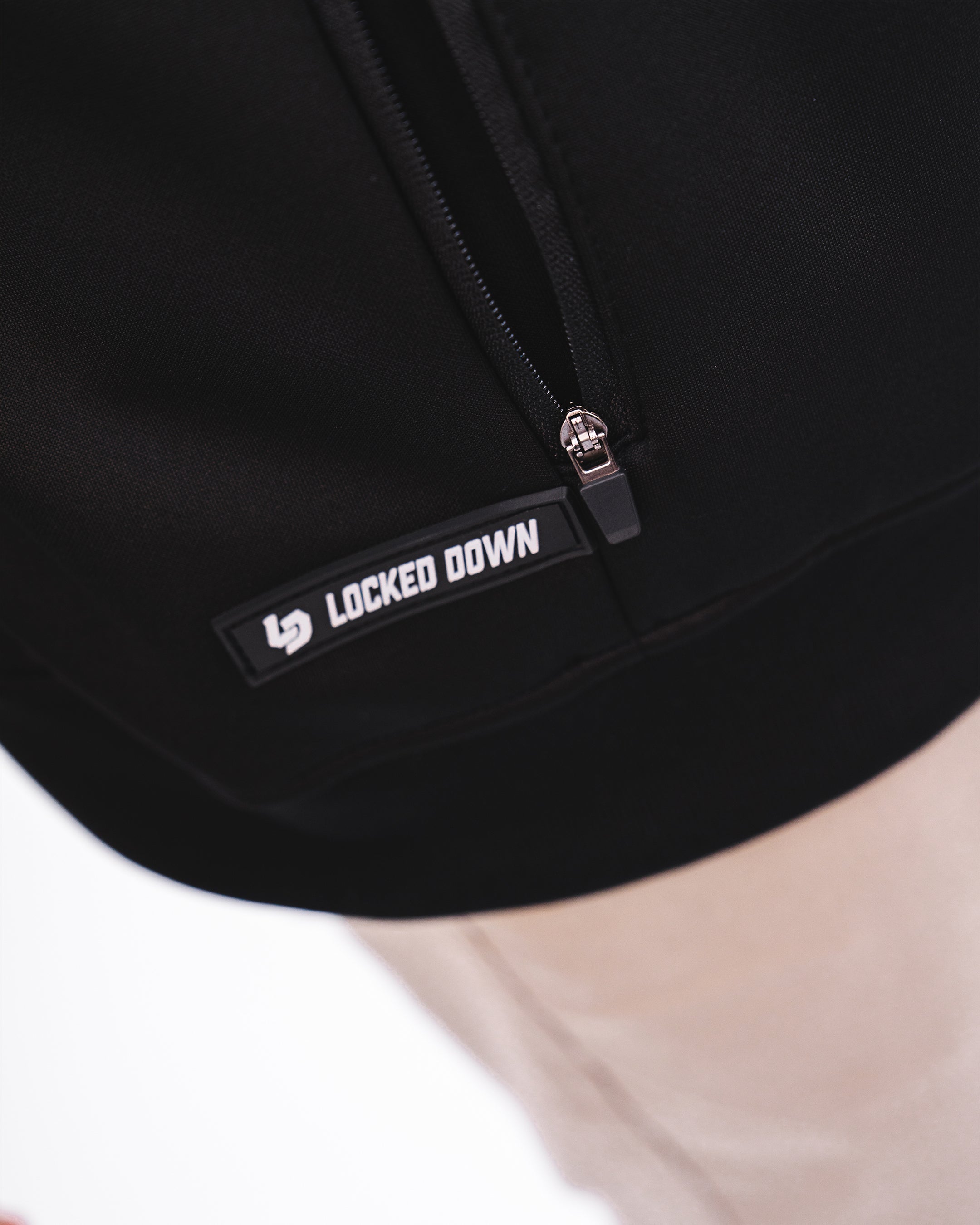 Locked Down Brands Premium Sprint Full Zip Hoodie Jacket - Black