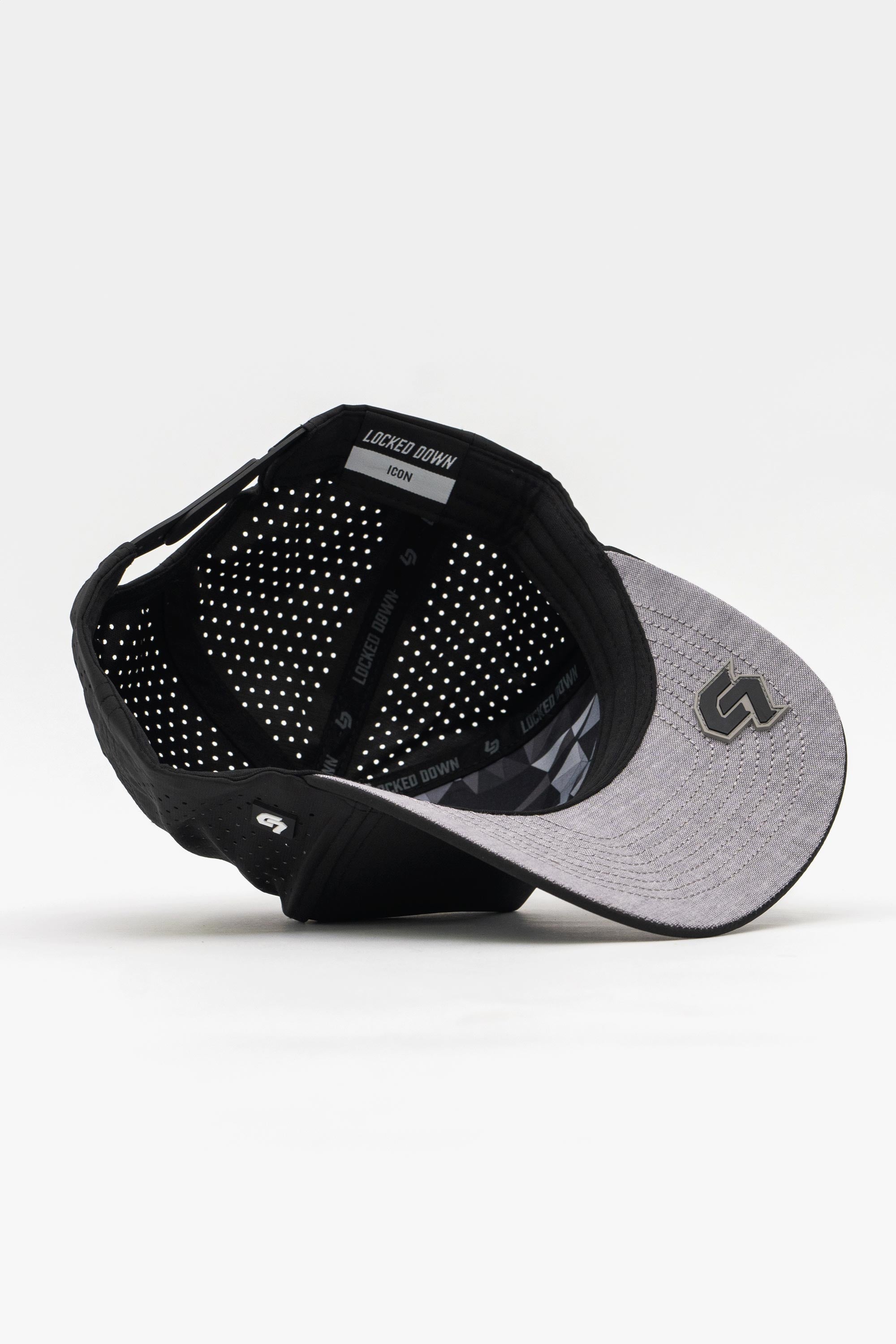 Locked Down Brands Premium Water Resistant ICON Blank Snapback - Black