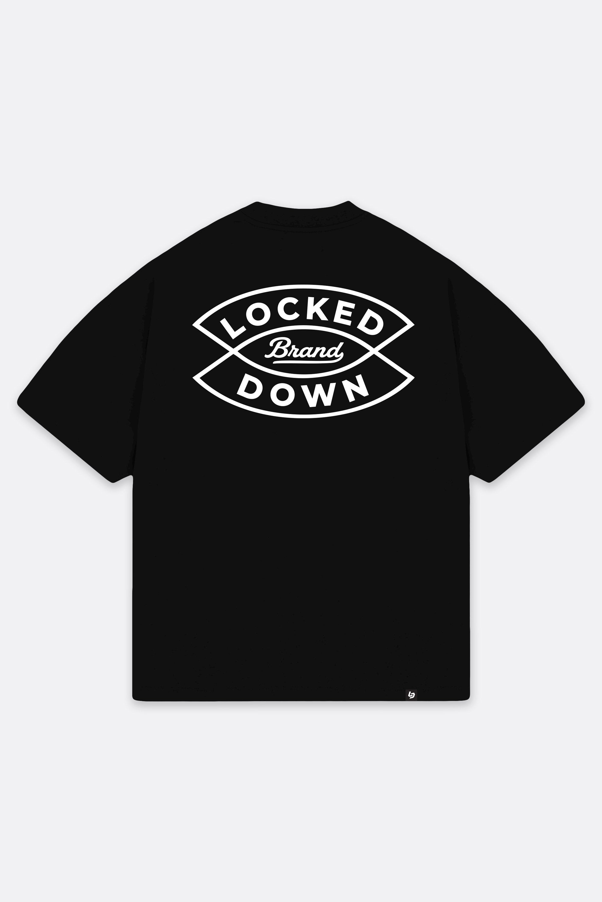 Locked Down Brands Premium Oversized Arrow Tee - Black