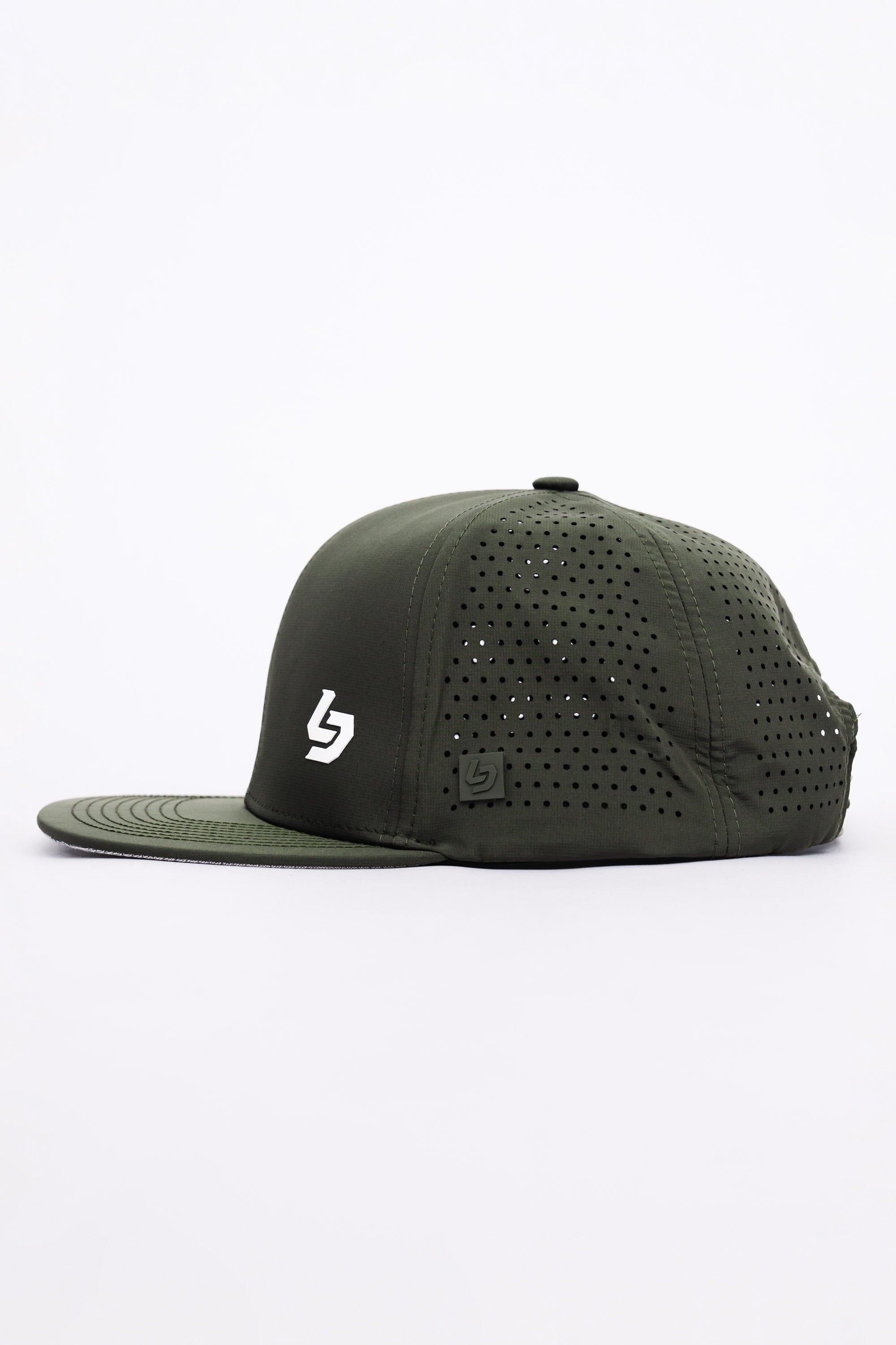 Locked Down Brands Premium Water Resistant BASE Brand Snapback - Olive