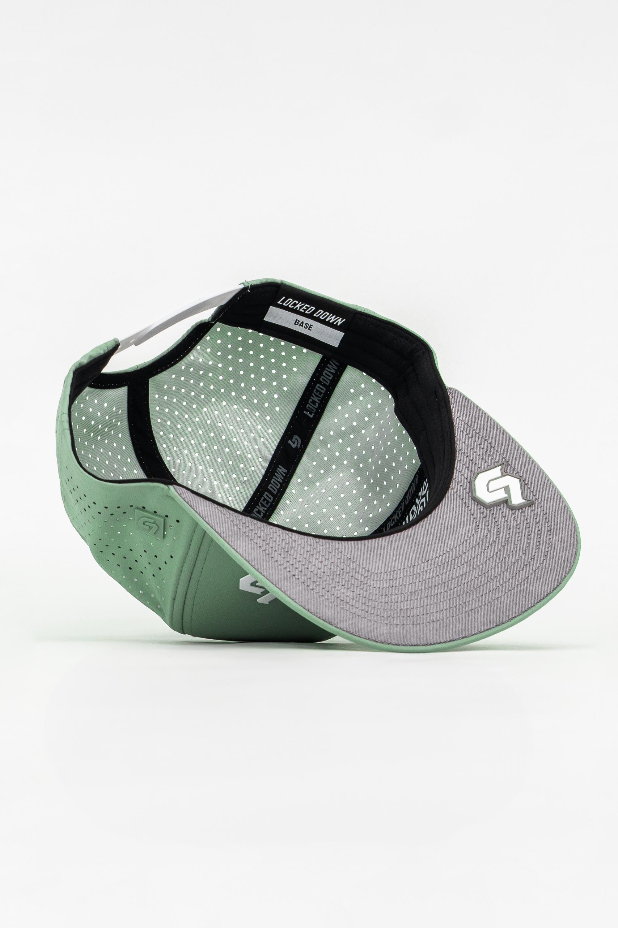 Locked Down Brands Premium Water Resistant BASE Brand Snapback - Mint