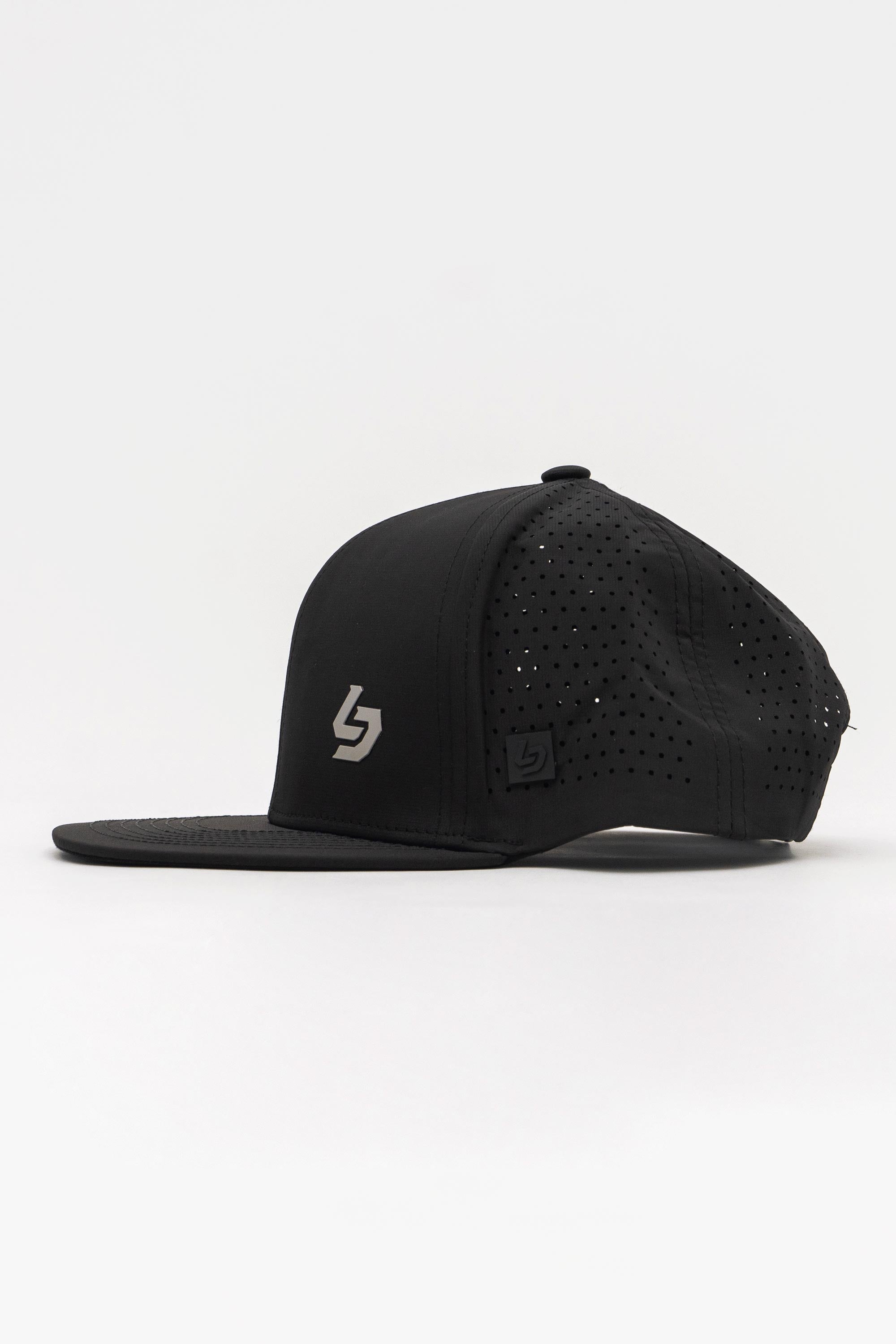 Locked Down Brands Premium Water Resistant BASE Brand Snapback - Blackout