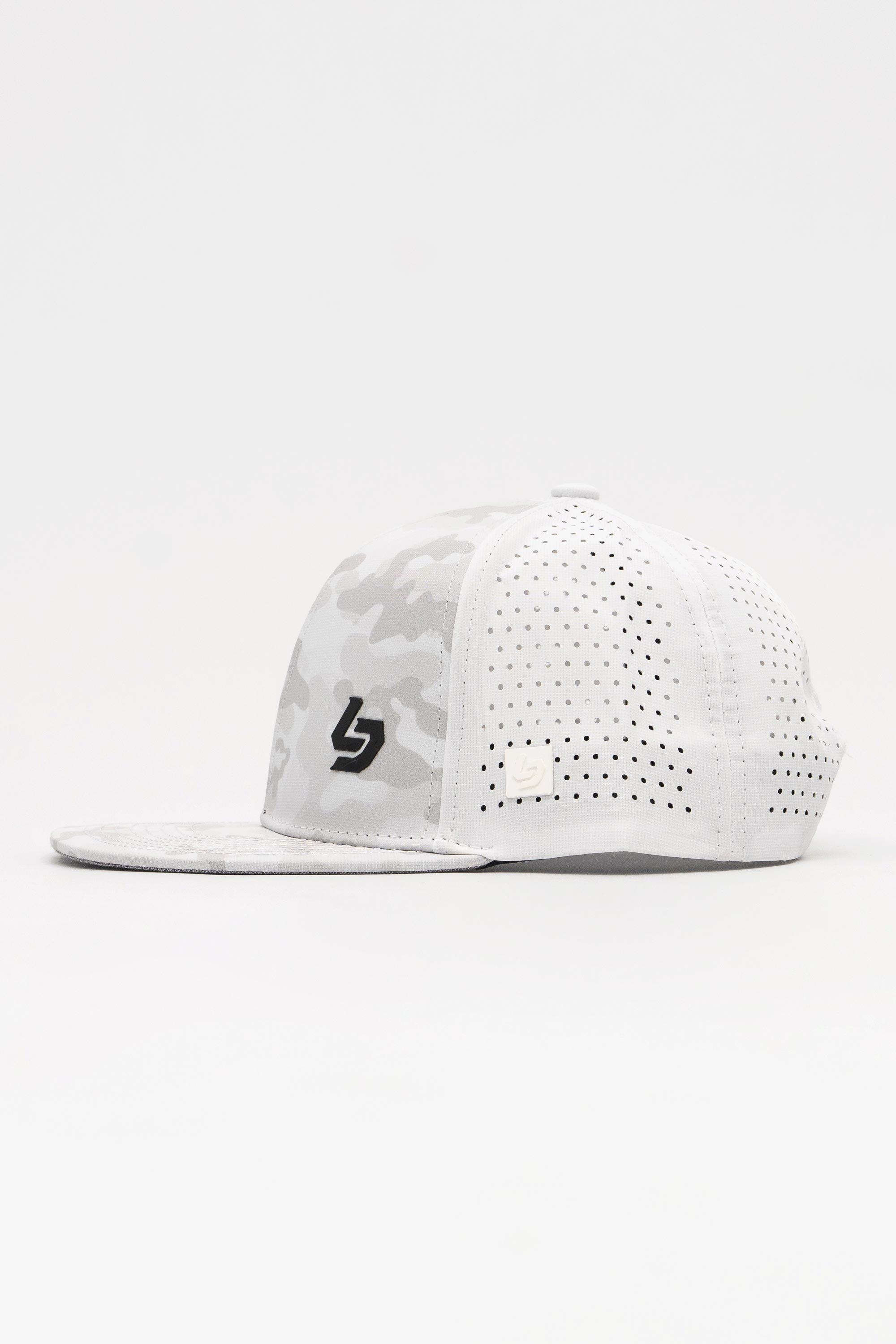 Locked Down Brands Premium Water Resistant BASE Brand Snapback - Snow Camo