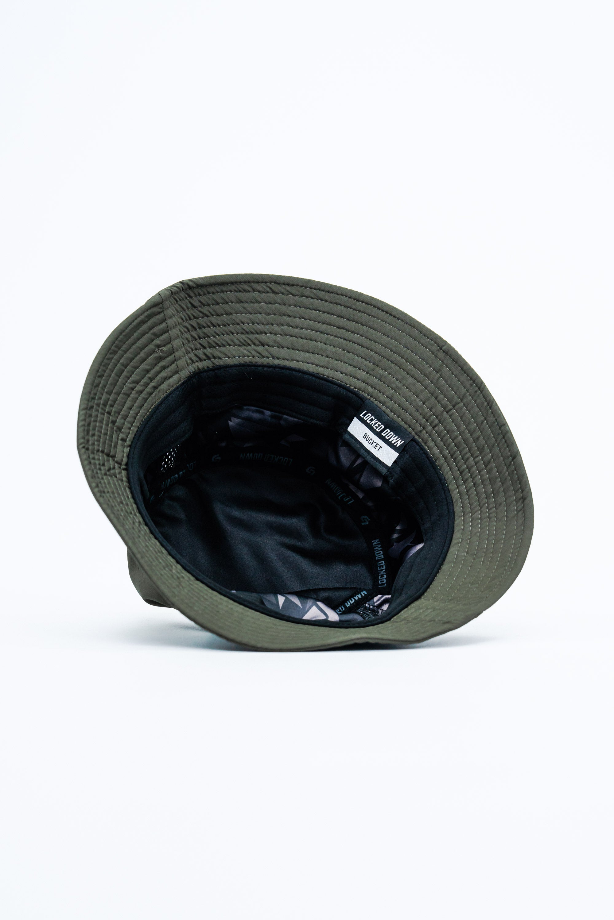 Locked Down Brands Premium Water Resistant Stamp BUCKET Hat - Olive