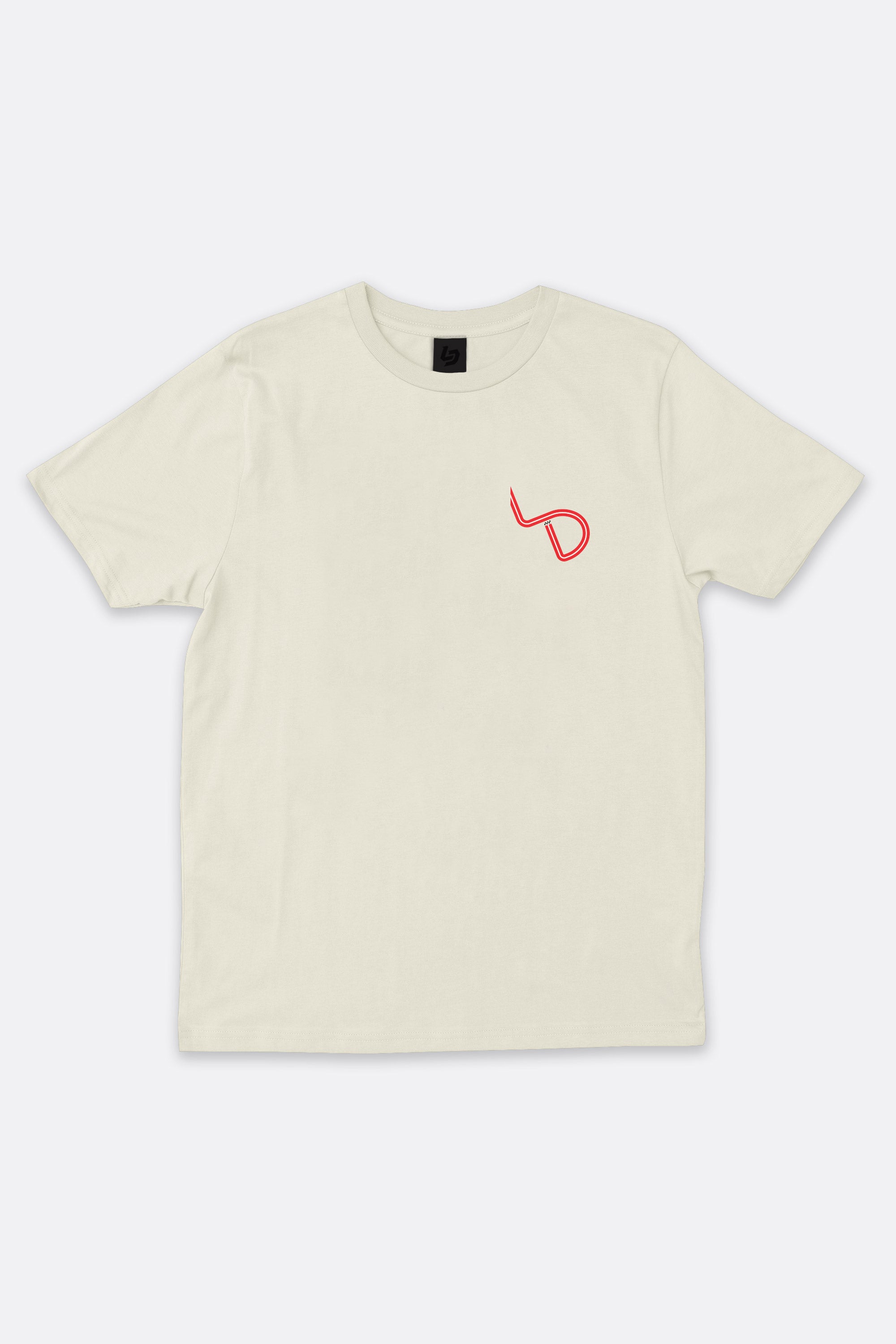 Locked Down Brands Premium Box Fit Bend Tee - Off White