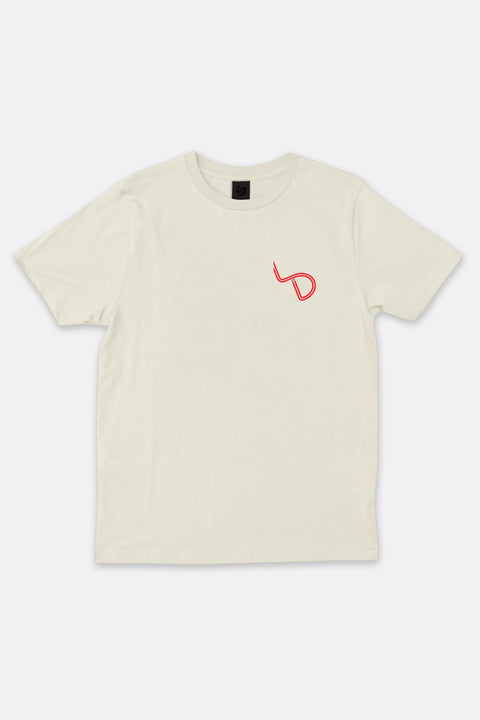 Locked Down Brands Premium Box Fit Bend Tee - Off White