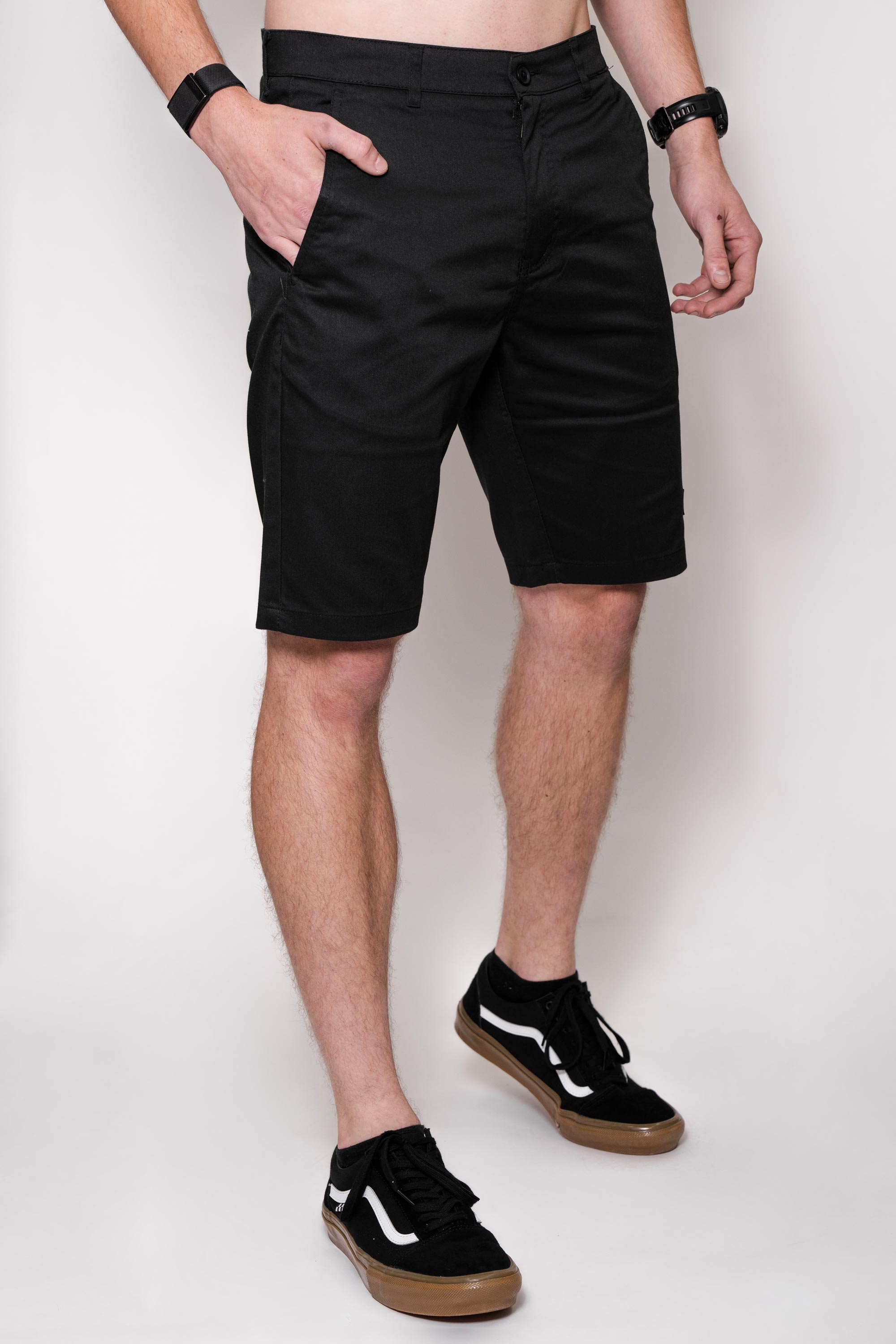 Locked Down Brands Premium Track Short - Black | Main View