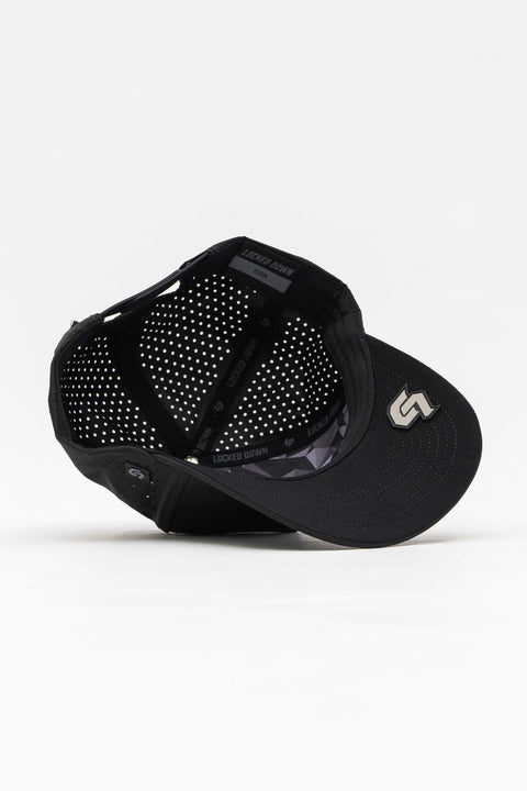 Locked Down Brands Premium Water Resistant ICON Blank Snapback - Blackout