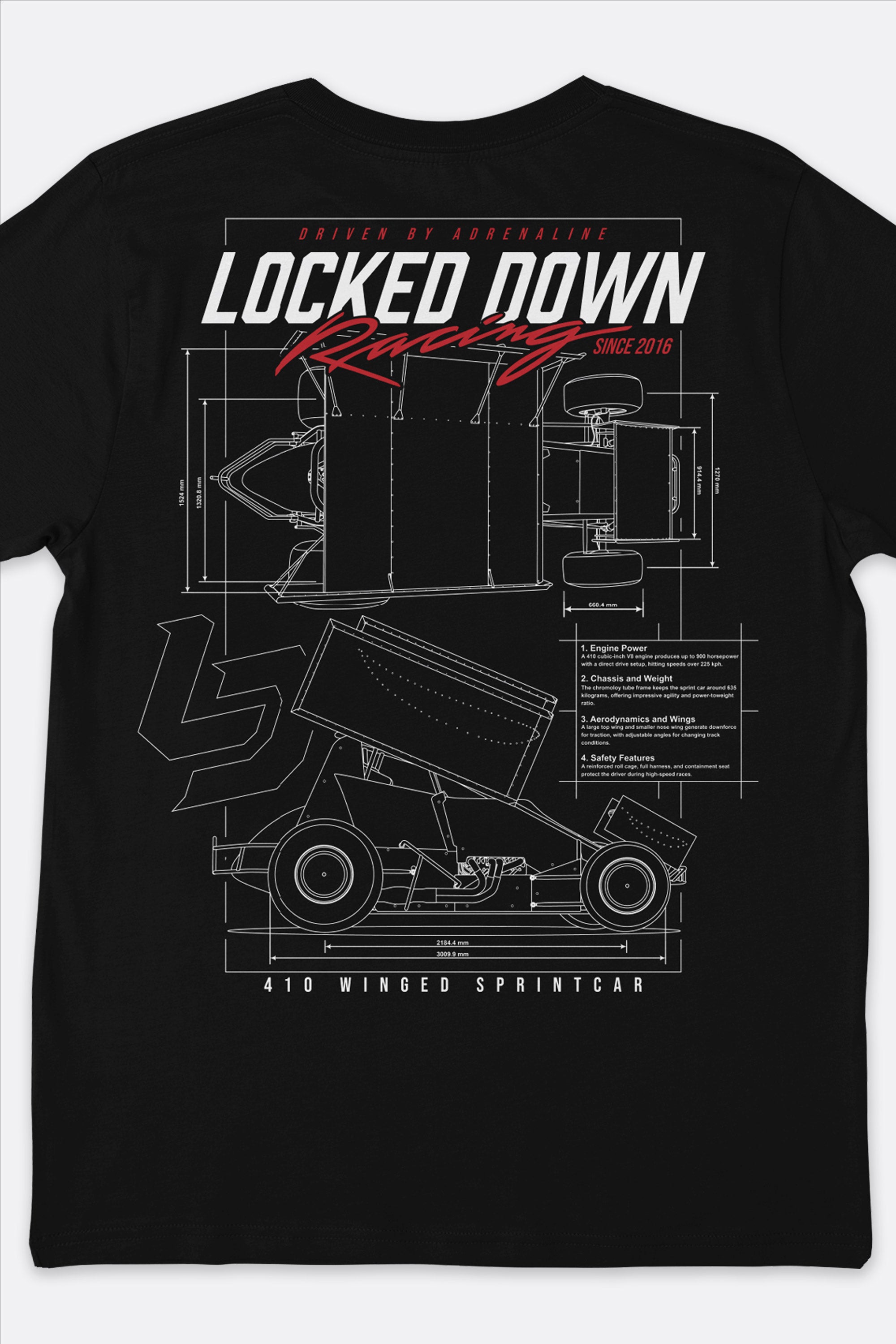 Locked Down Brands Premium Box Fit Blueprint - Black