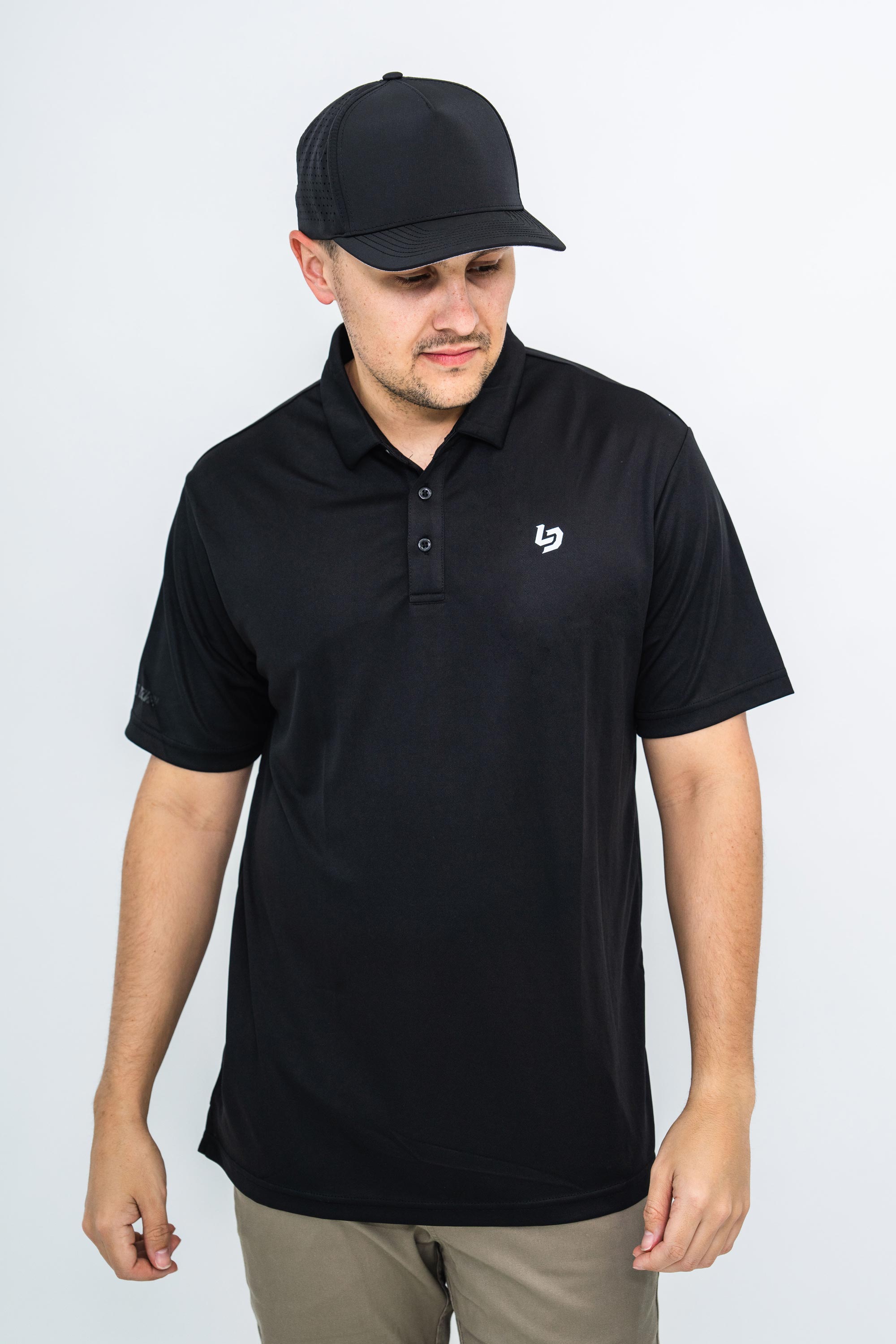 Locked Down Brands Premium Brand Polo - Black