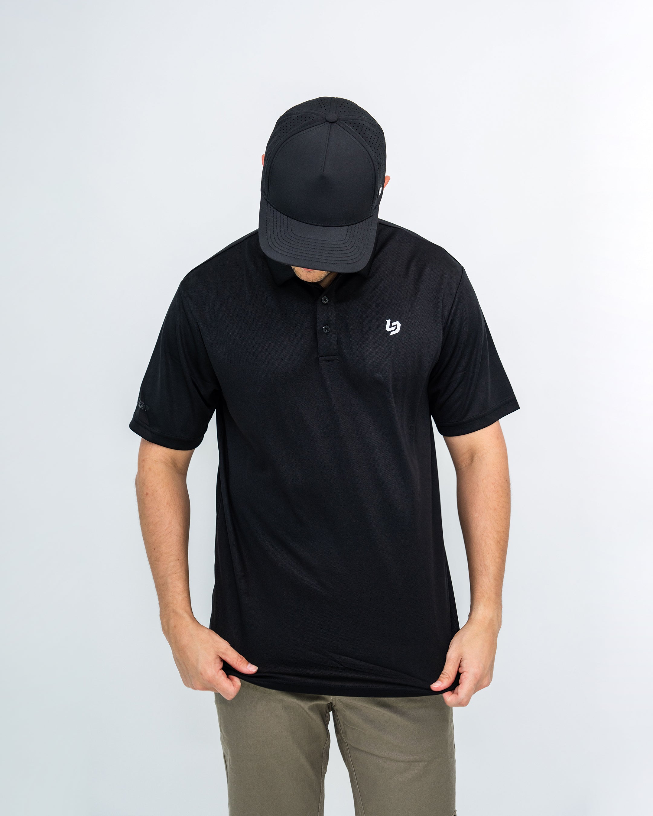 Locked Down Brands Premium Brand Polo - Black