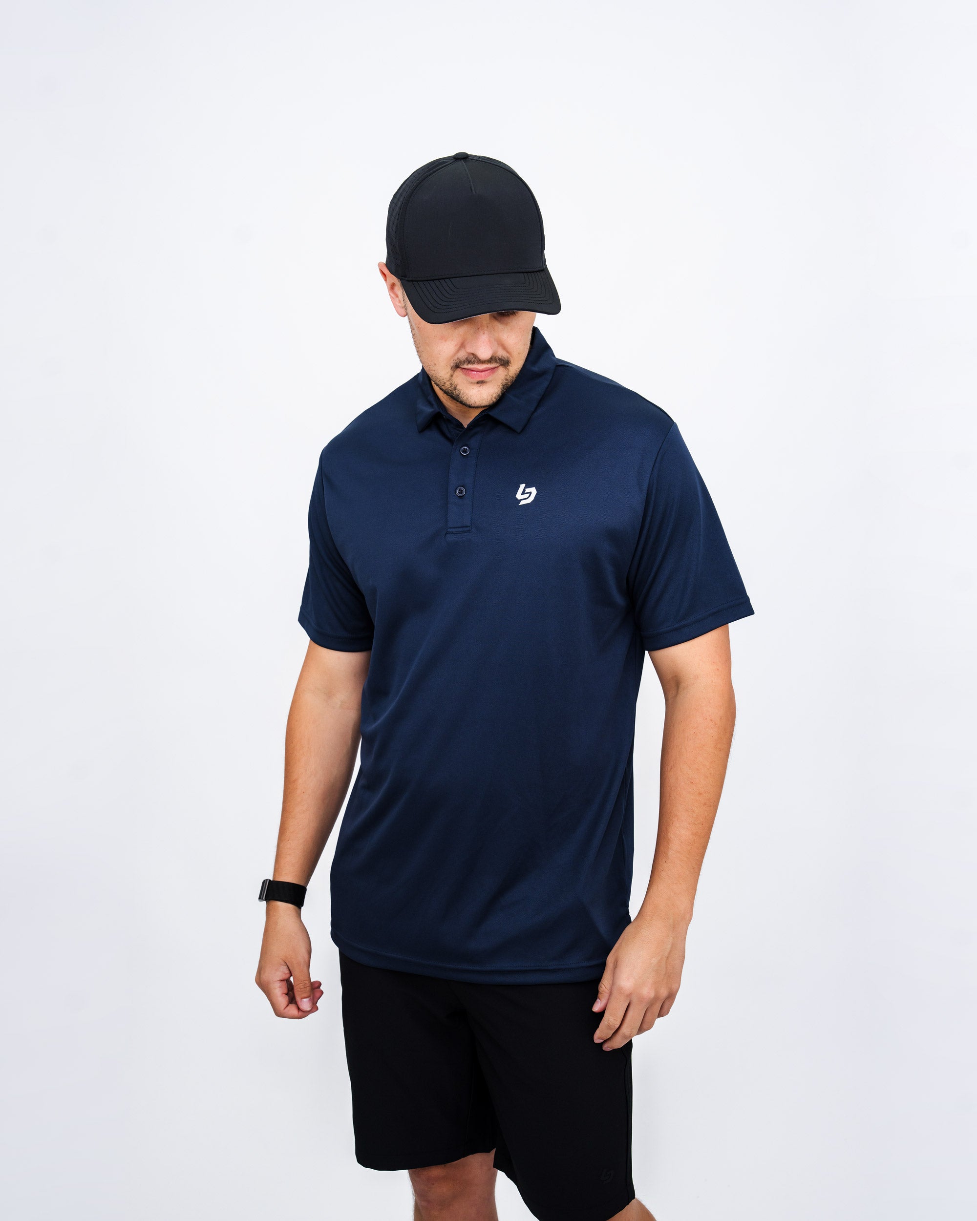 Locked Down Brands Premium Brand Polo - Navy
