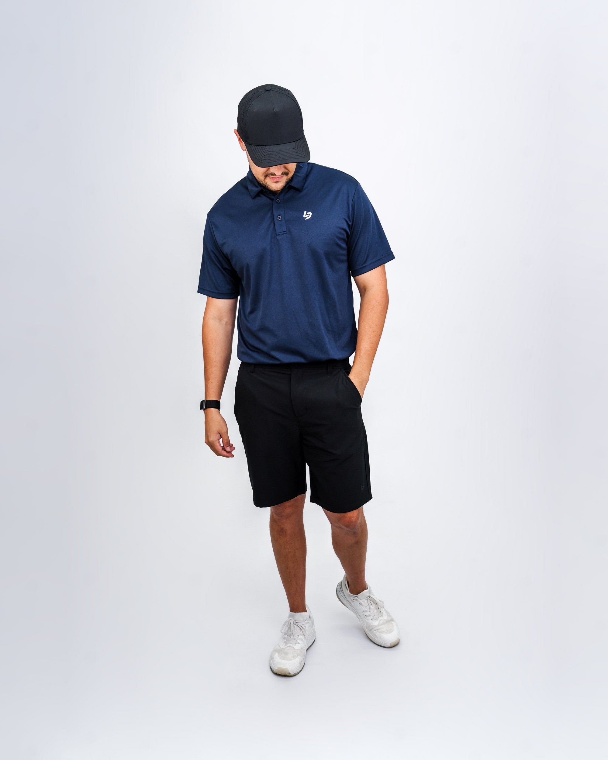 Locked Down Brands Premium Brand Polo - Navy