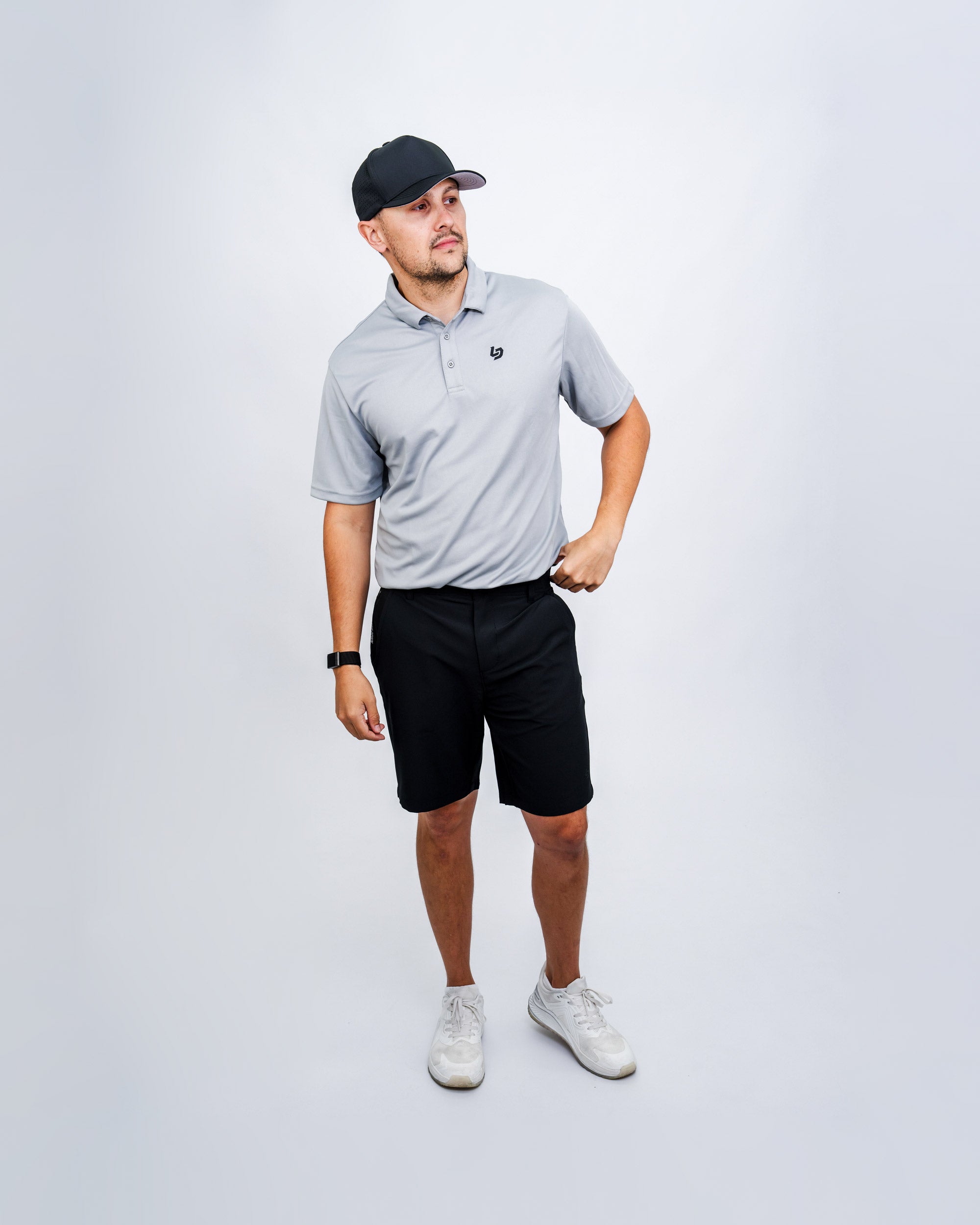 Locked Down Brands Premium Brand Polo - Stone Grey