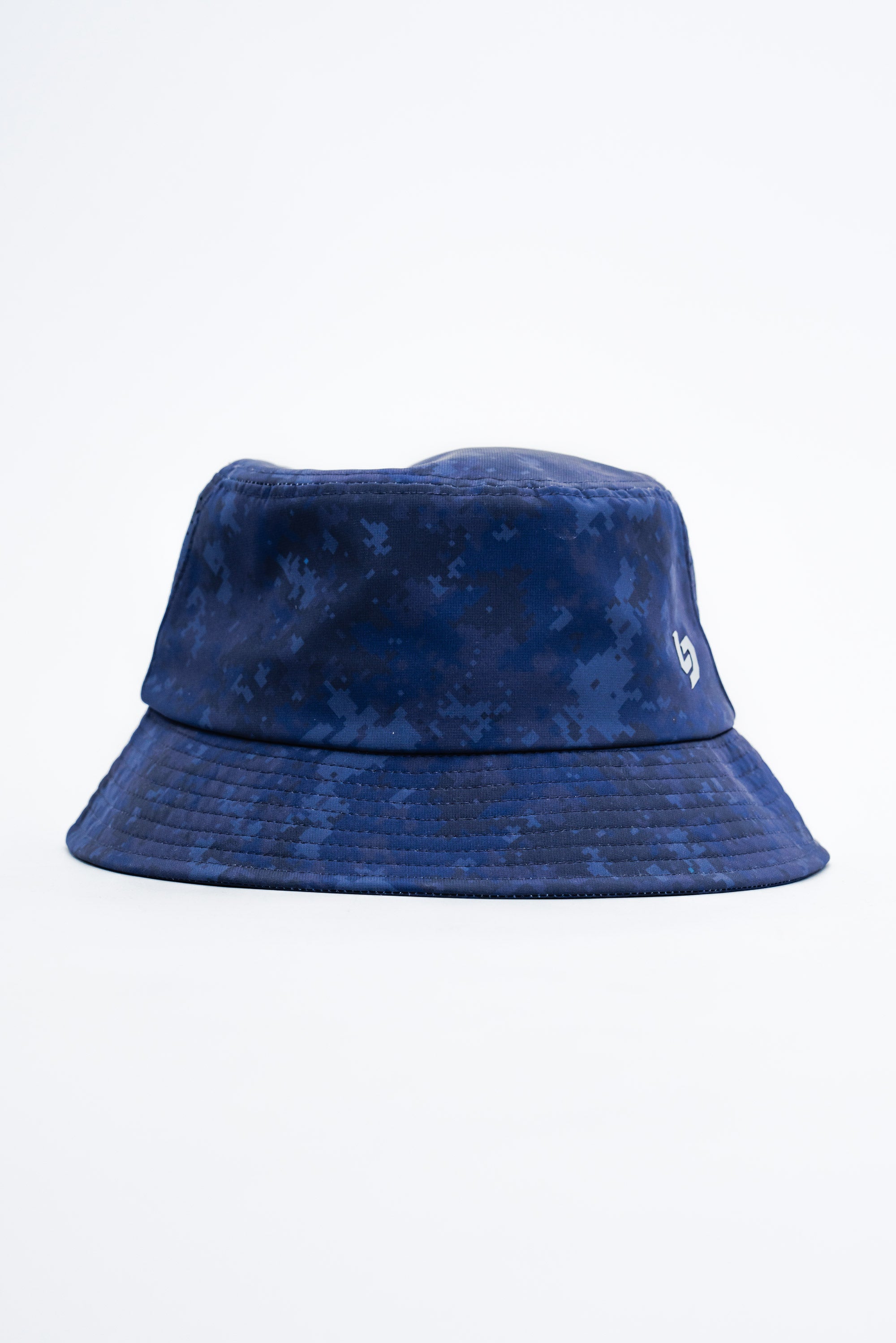 Locked Down Brands Premium Water Resistant Stamp BUCKET Hat - Navy Digital Camo