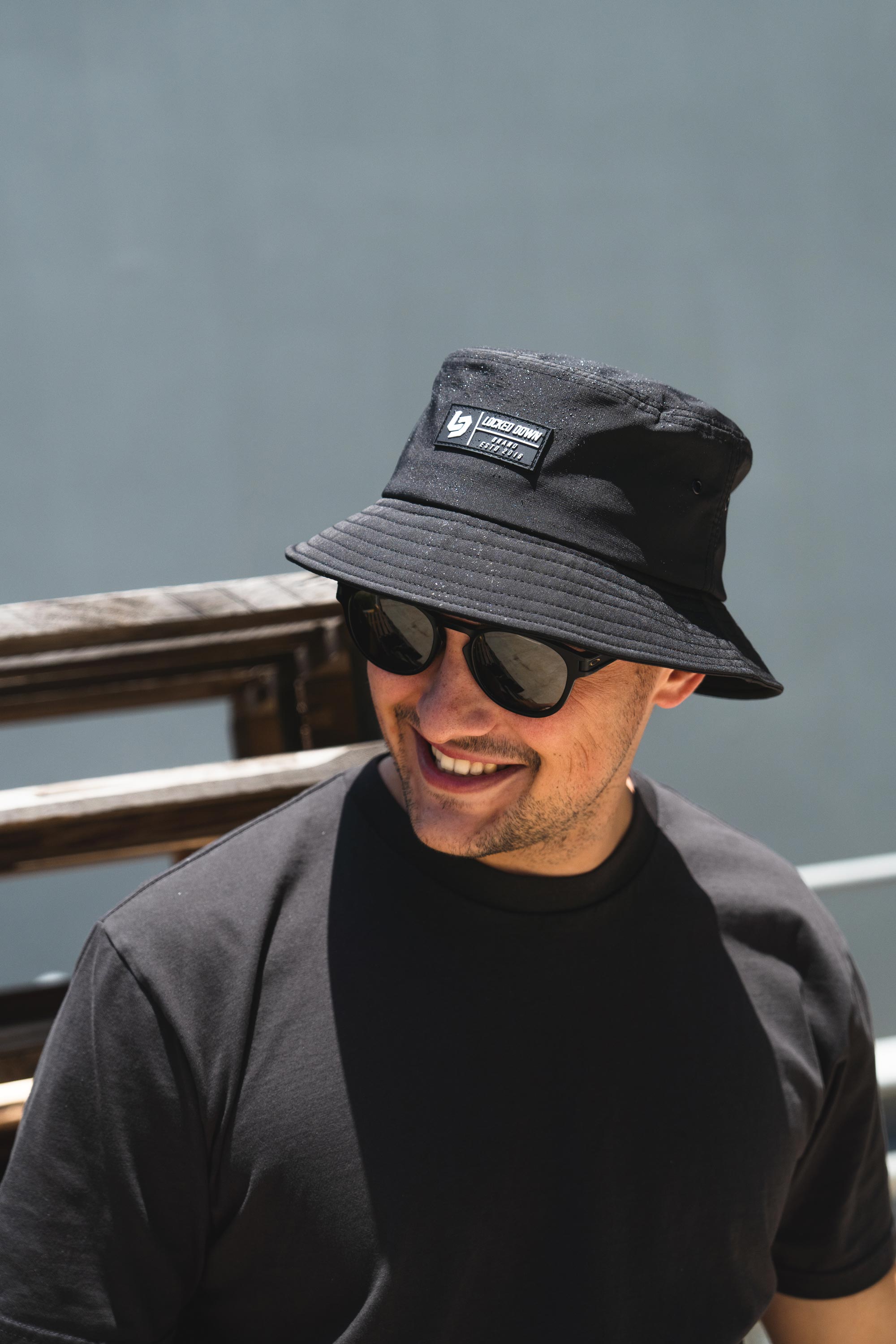 Locked Down Brands Premium Water Resistant Bucket Hat - Black