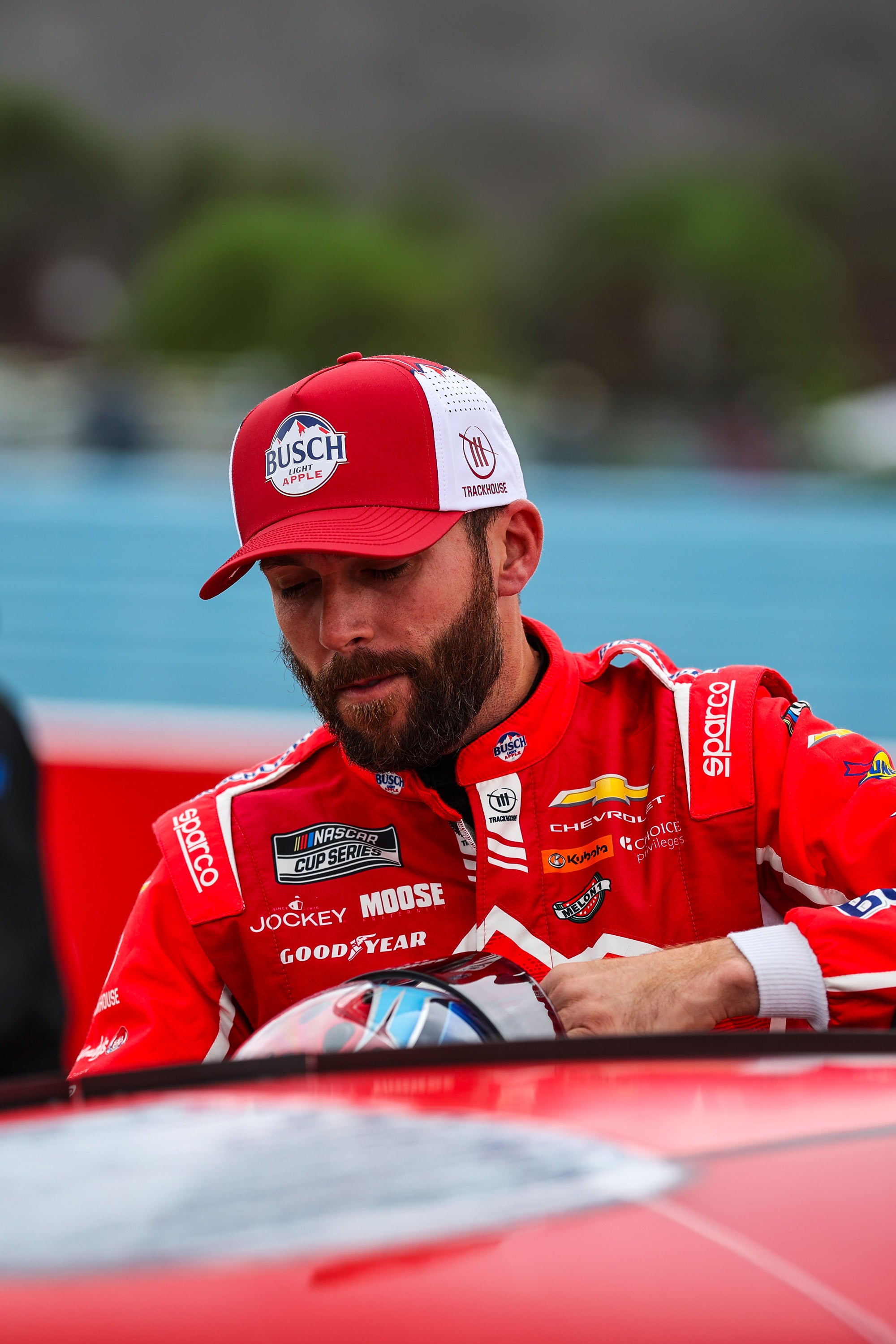 Locked Down Brands Premium Water Resistant ICON Snapback in Collaboration with Ross Chastain, Busch Apple and Trackhouse Racing in NASCAR