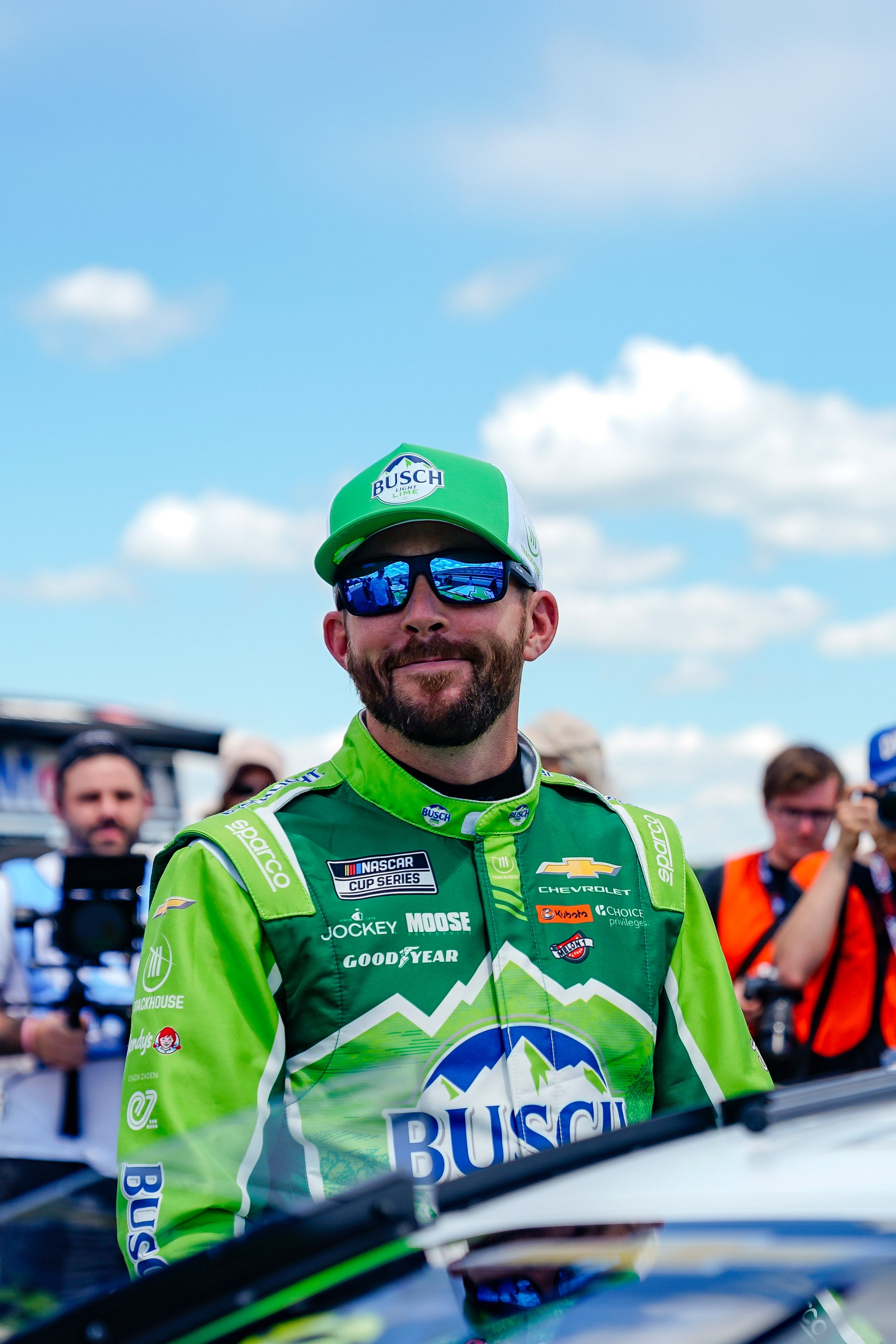 Locked Down Brands Premium Water Resistant ICON Snapback in Collaboration with Ross Chastain, Busch Lime and Trackhouse Racing in NASCAR