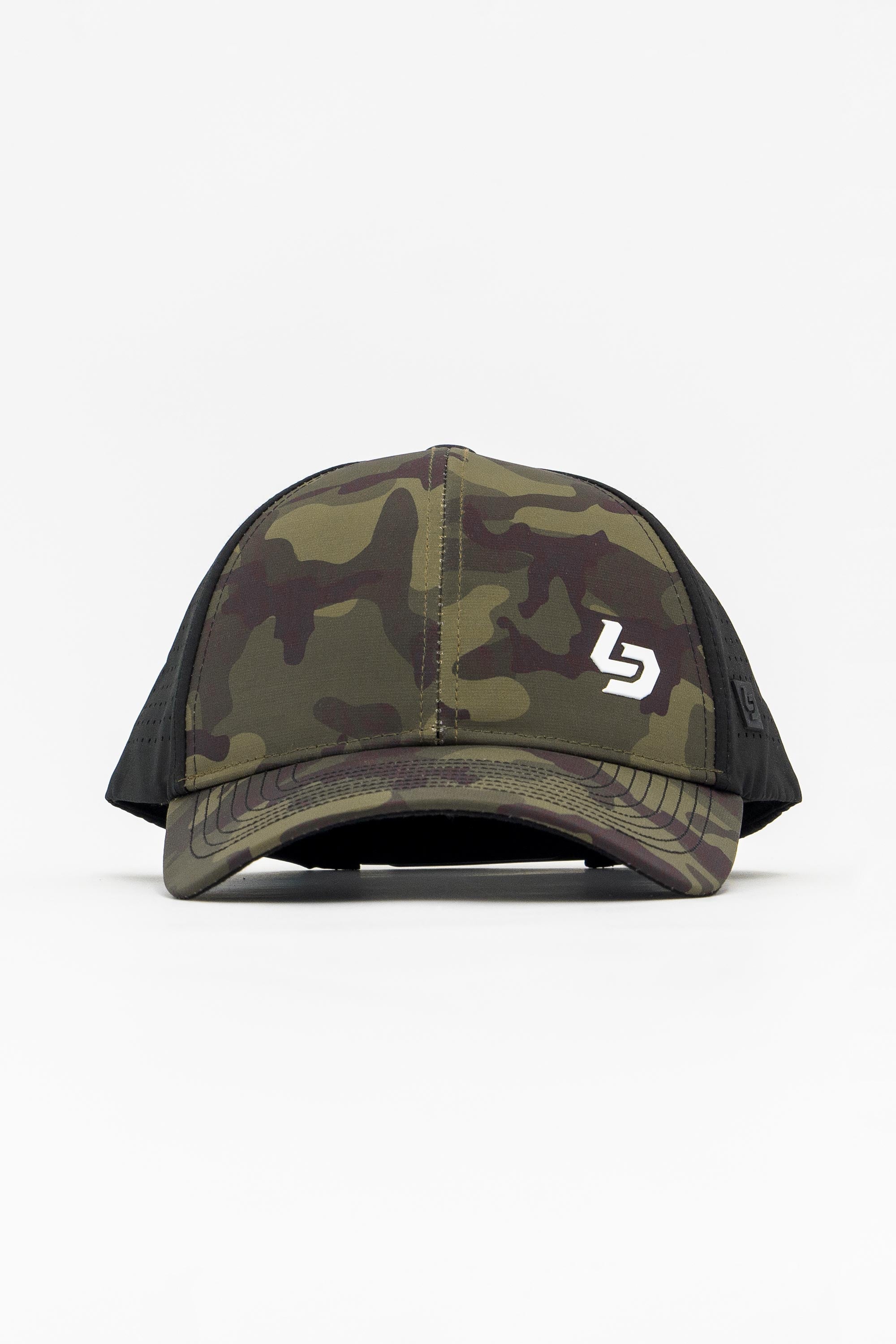 Locked Down Brands Premium Water Resistant CLASSIC Brand Snapback - Green Camo