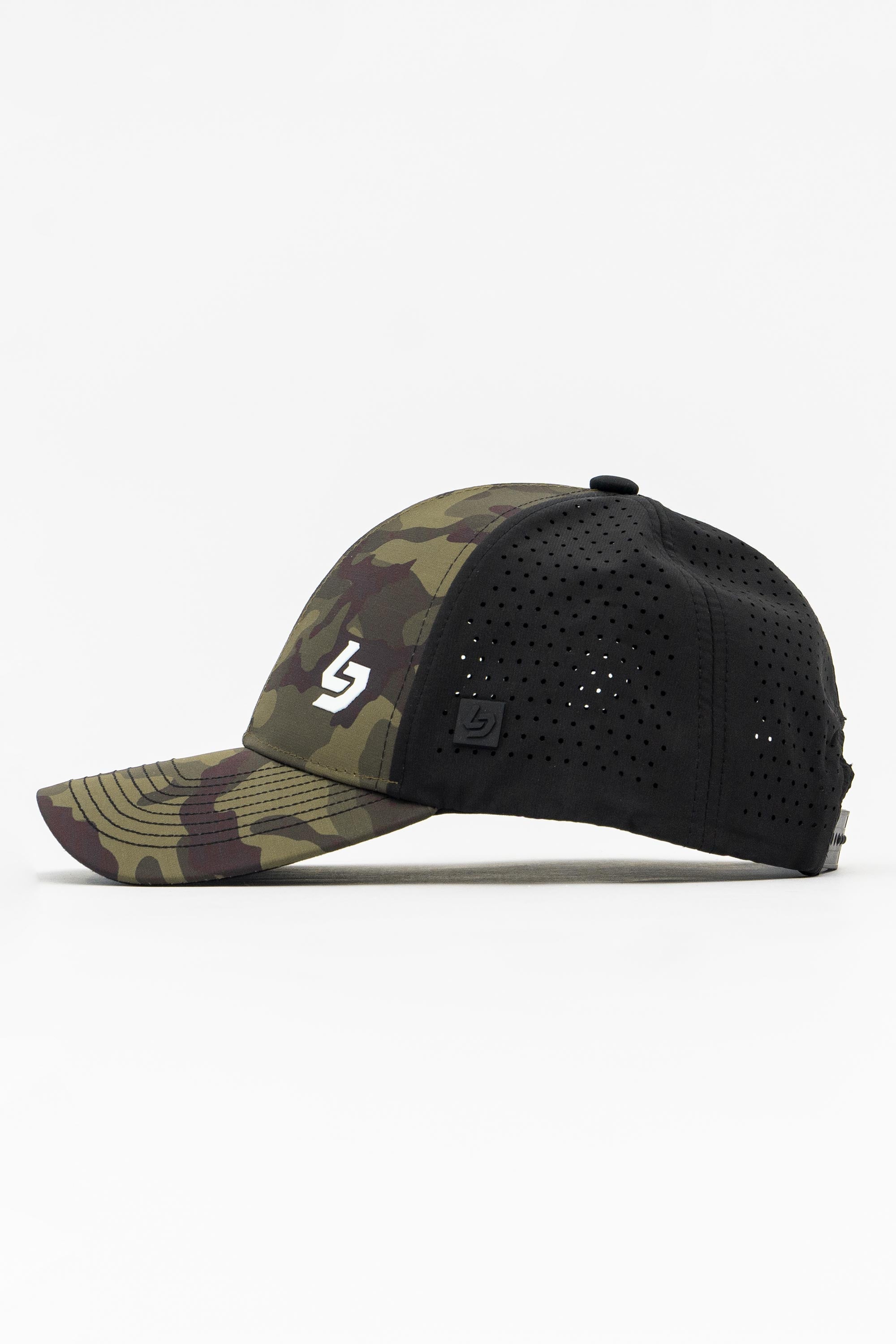 Locked Down Brands Premium Water Resistant CLASSIC Brand Snapback - Green Camo