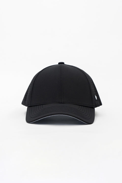 Locked Down Brands Premium Water Resistant CLASSIC Blank Snapback - Black | Front View