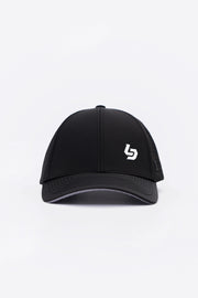 Locked Down Brands Premium Water Resistant CLASSIC Brand Snapback - Black | Front View