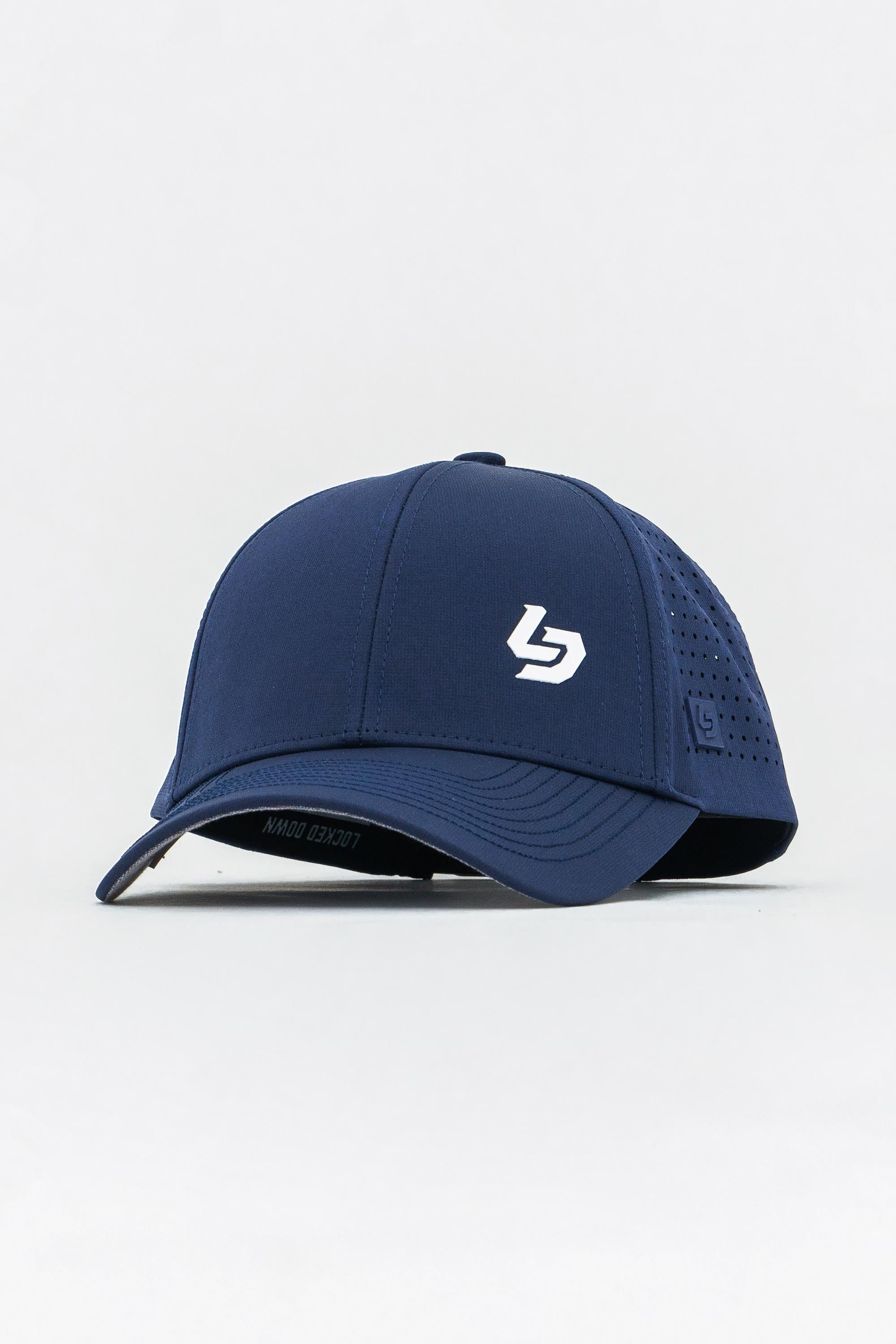 Locked Down Brands Premium Water Resistant CLASSIC Brand Snapback - Navy