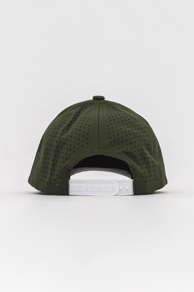 Locked Down Brands Premium Water Resistant CLASSIC Brand Snapback - Olive