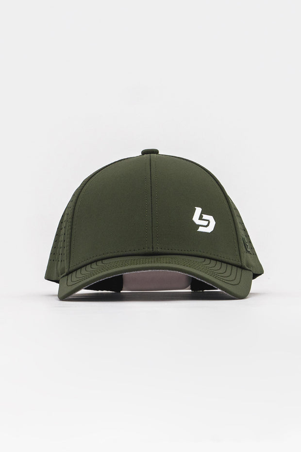 Locked Down Brands Premium Water Resistant CLASSIC Brand Snapback - Olive