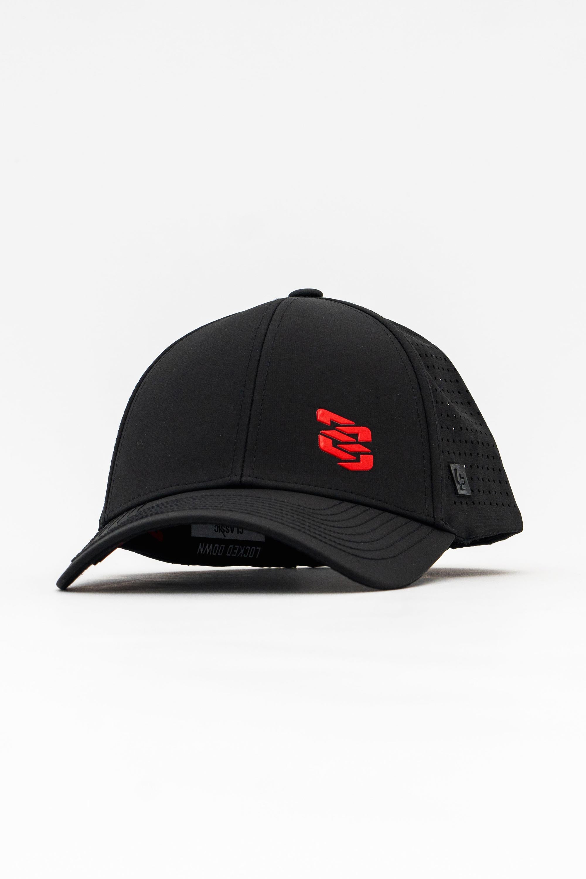 Locked Down Brands Premium Water Resistant CLASSIC Snapback in Collaboration with Earl Bamber Motorsport - Black