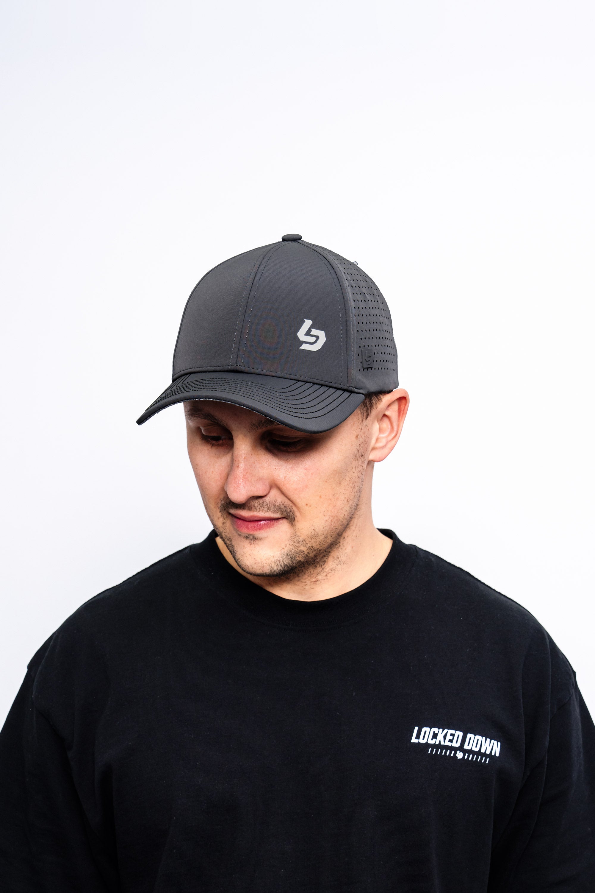 Locked Down Brands Premium Water Resistant CLASSIC Brand Snapback - Graphite